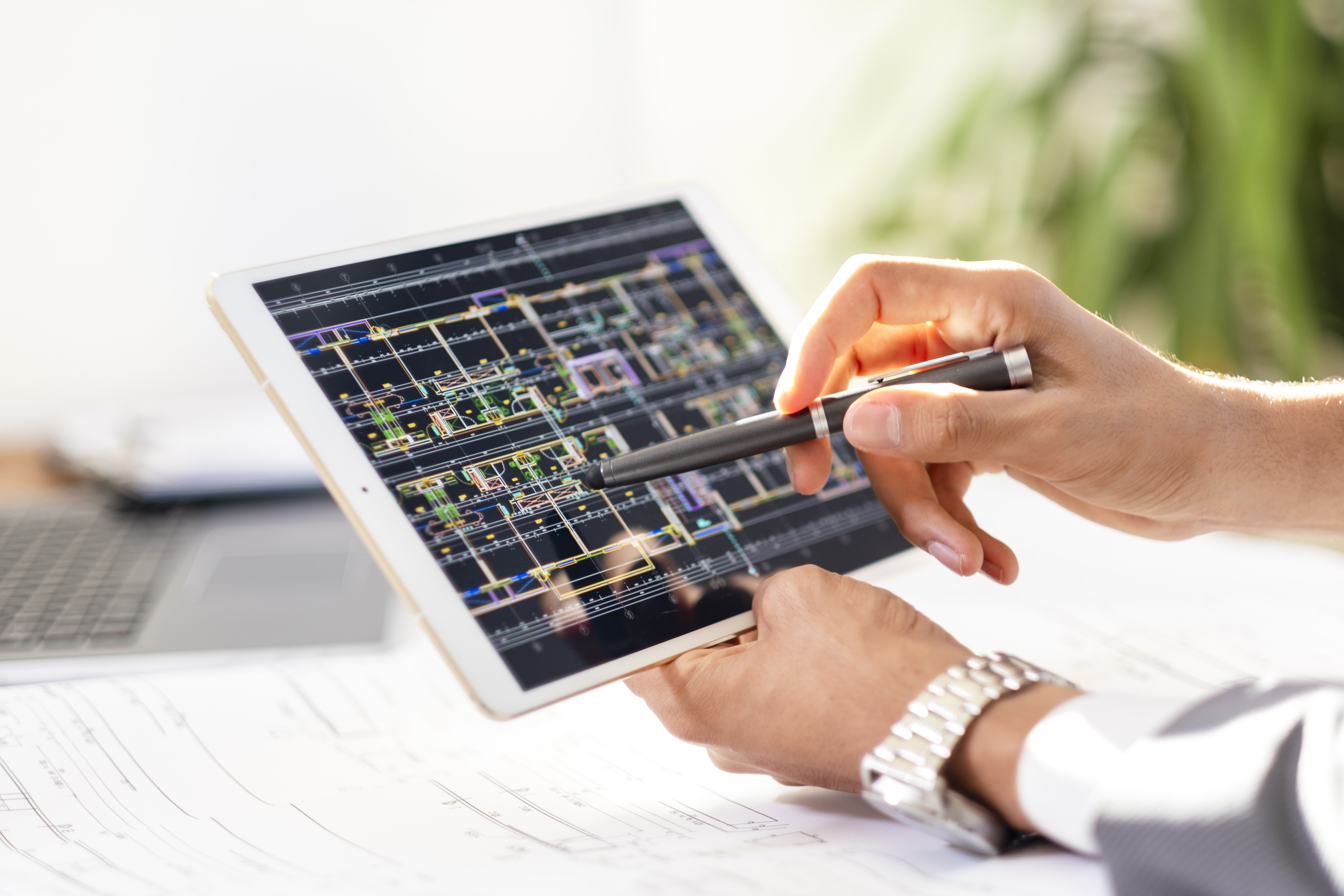 checking the construction project online