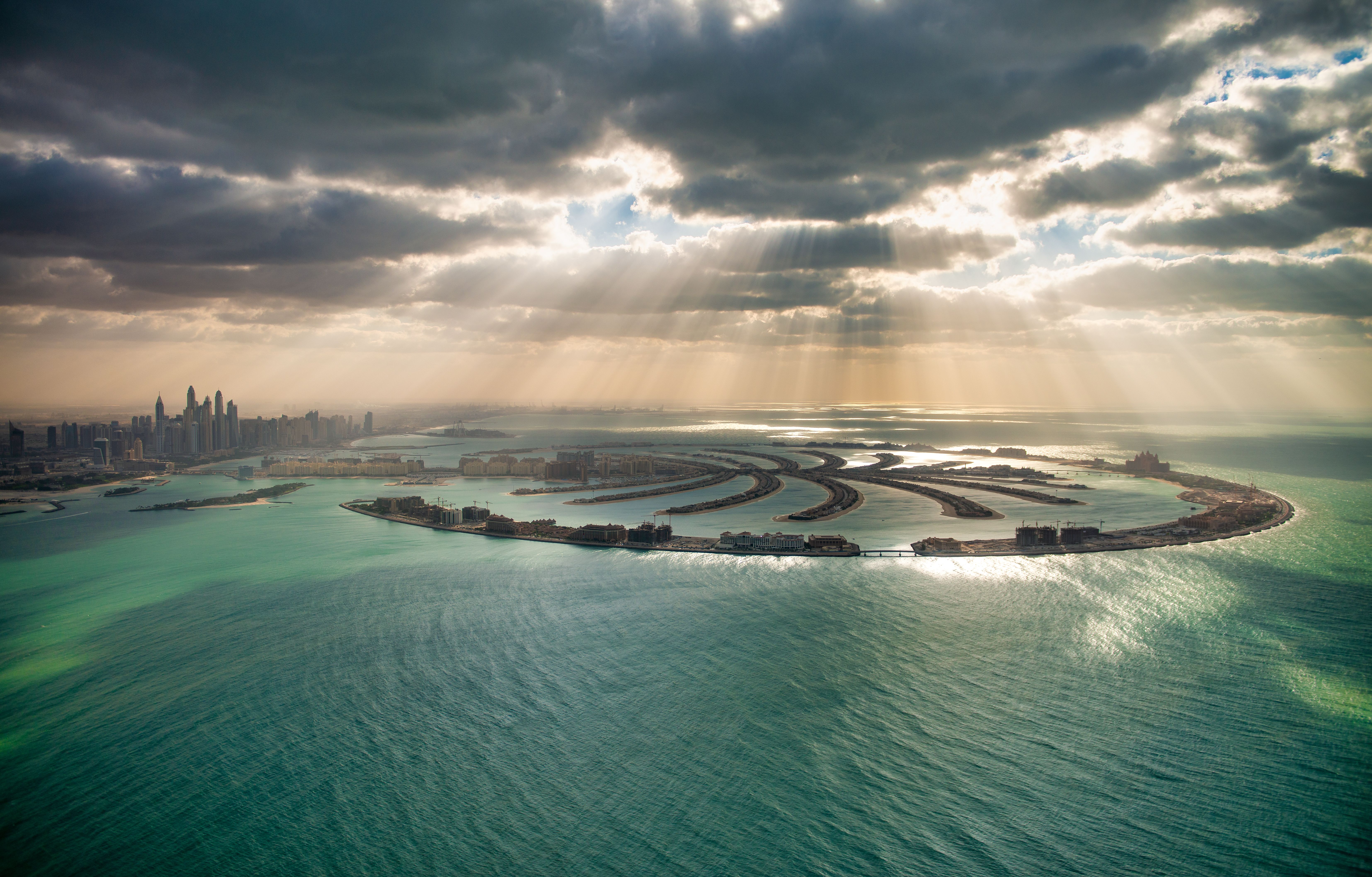 palm jumeirah aerial