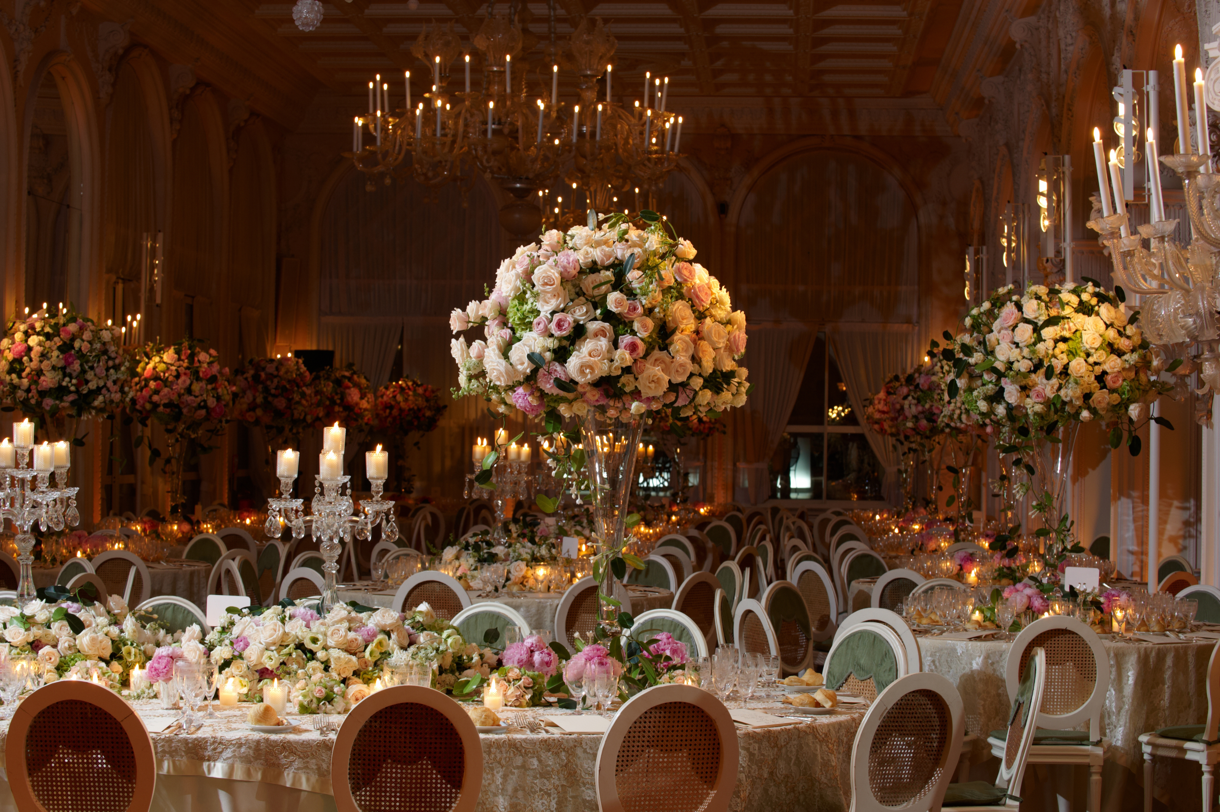 Classy wedding setting