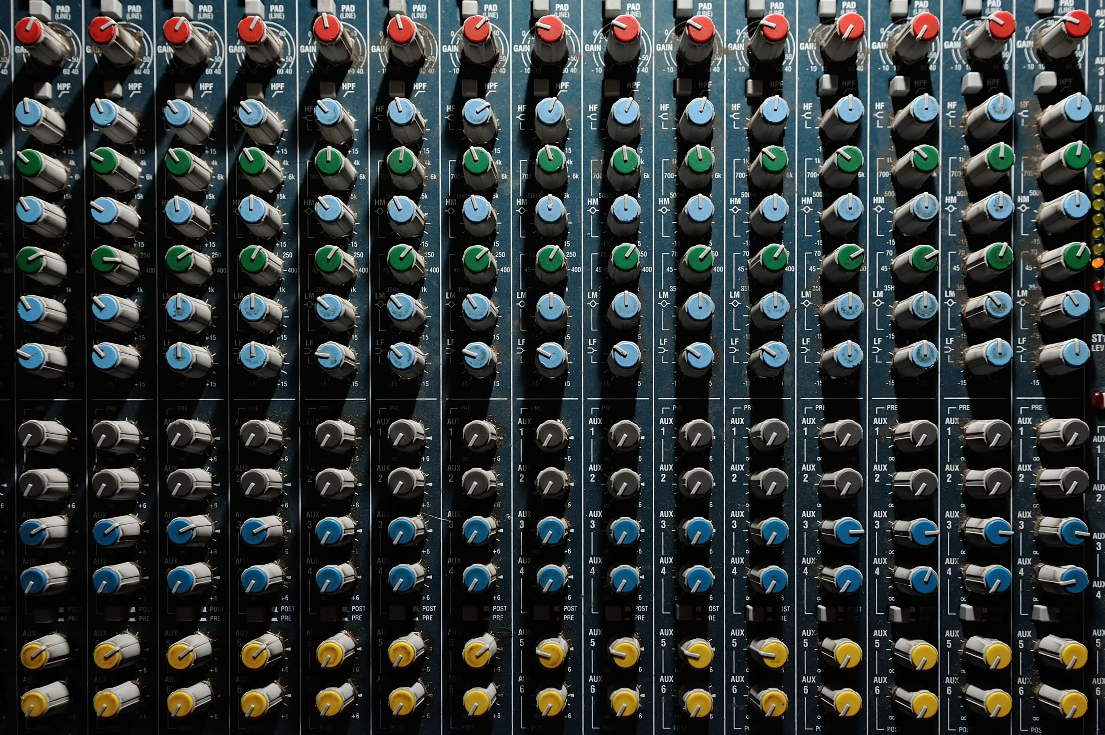 sound mixing board