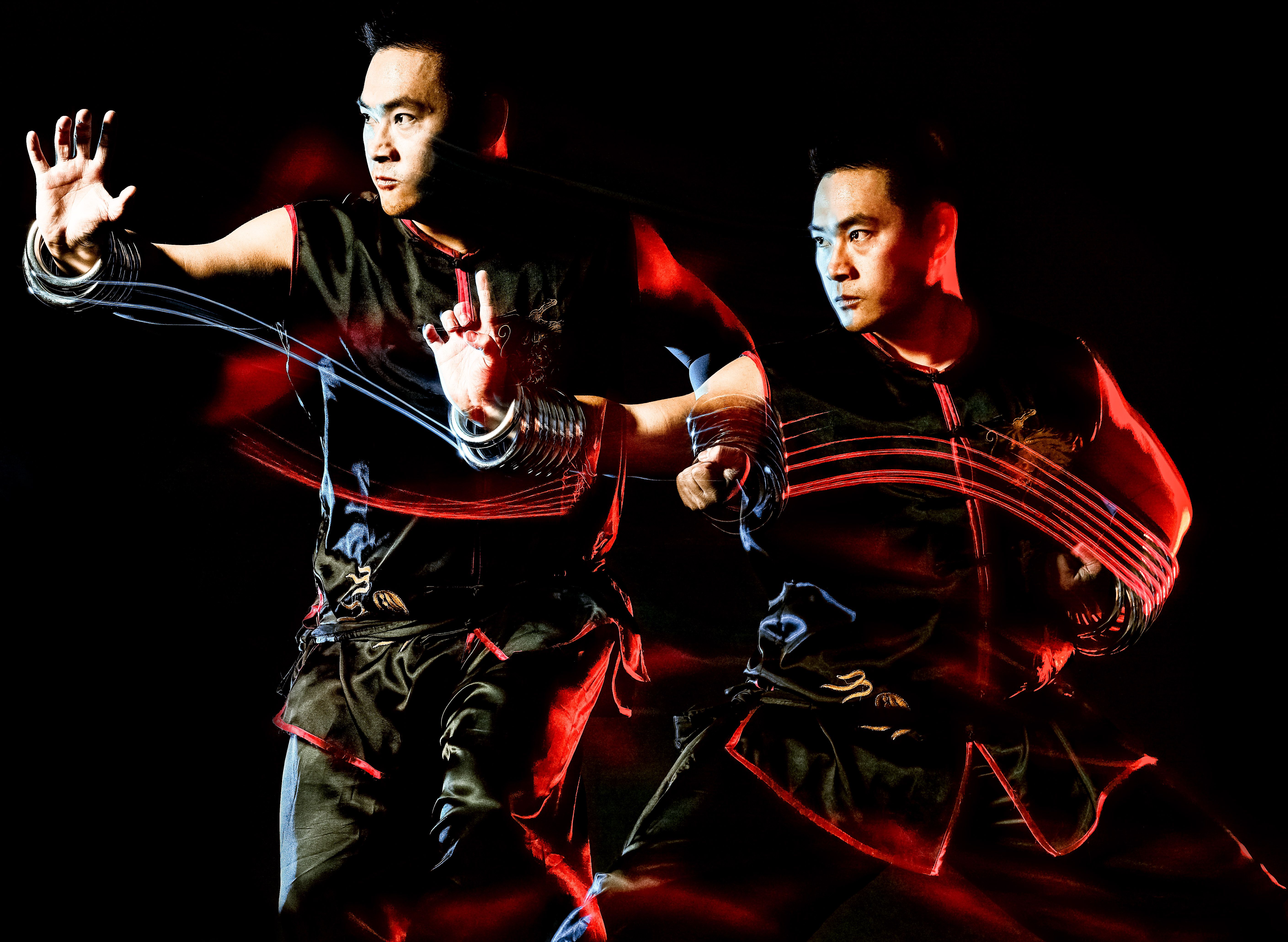 whushu chinese boxing kung fu Hung Gar fighter isolated man