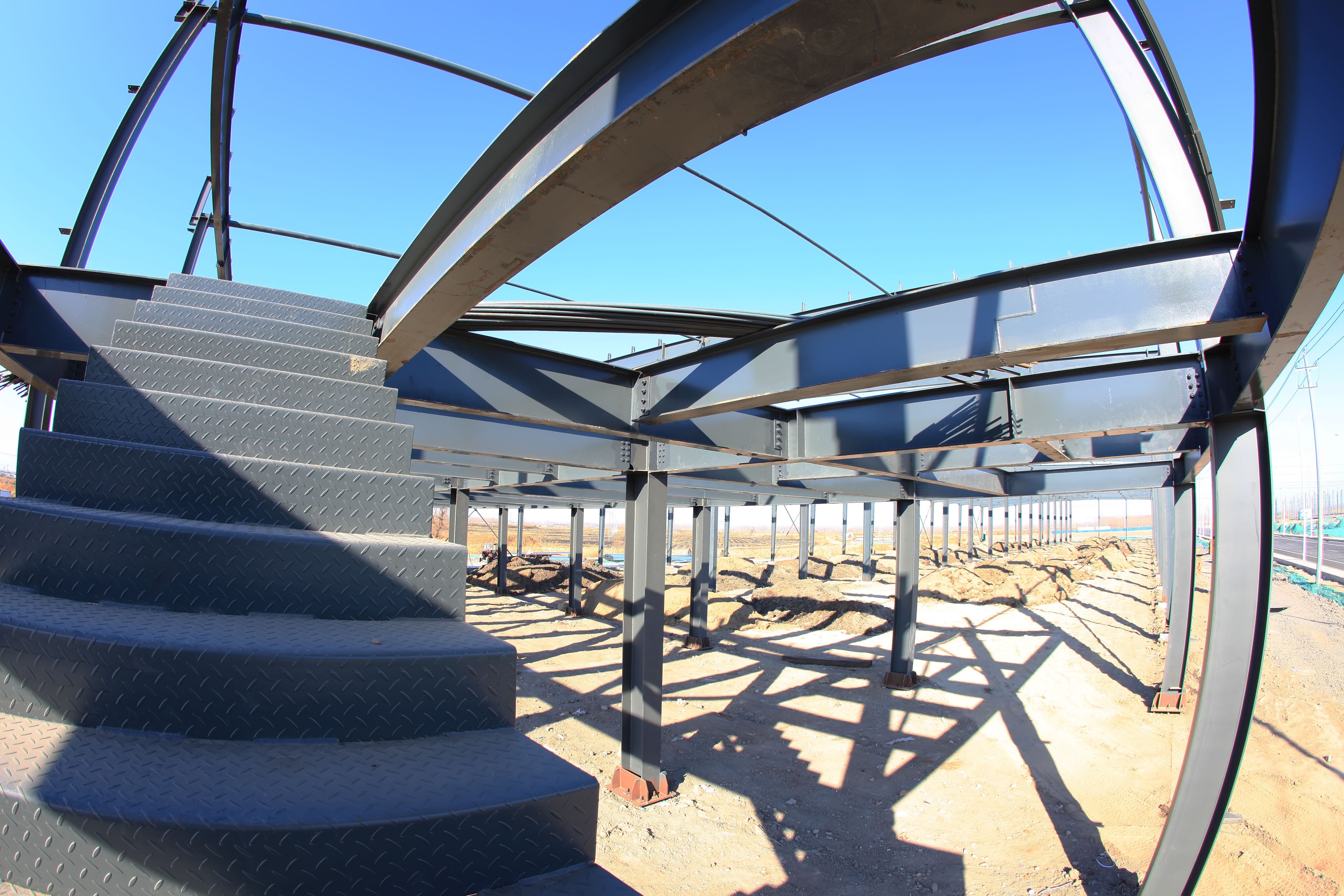 The steel structure The steel structure