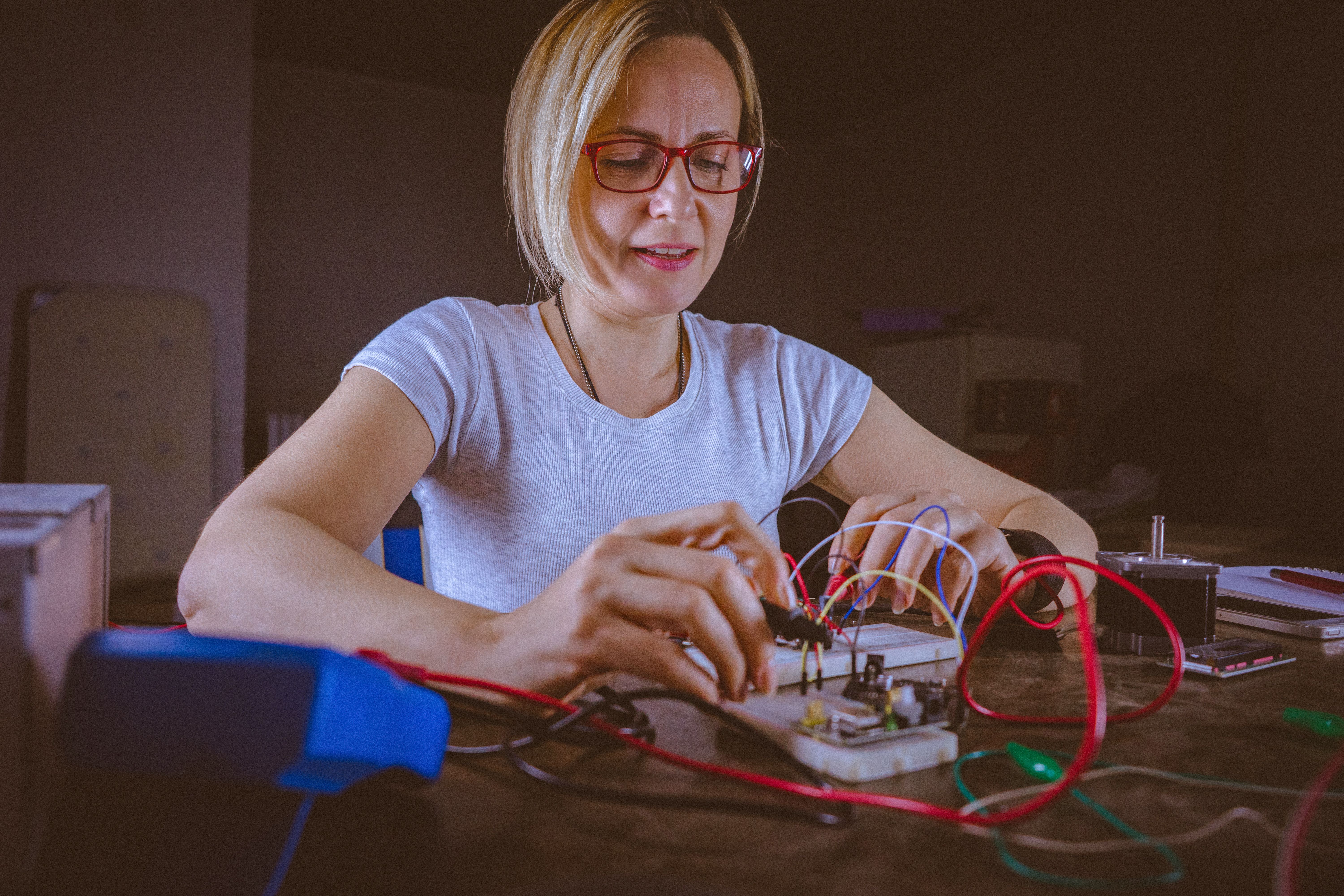 completed electronics project