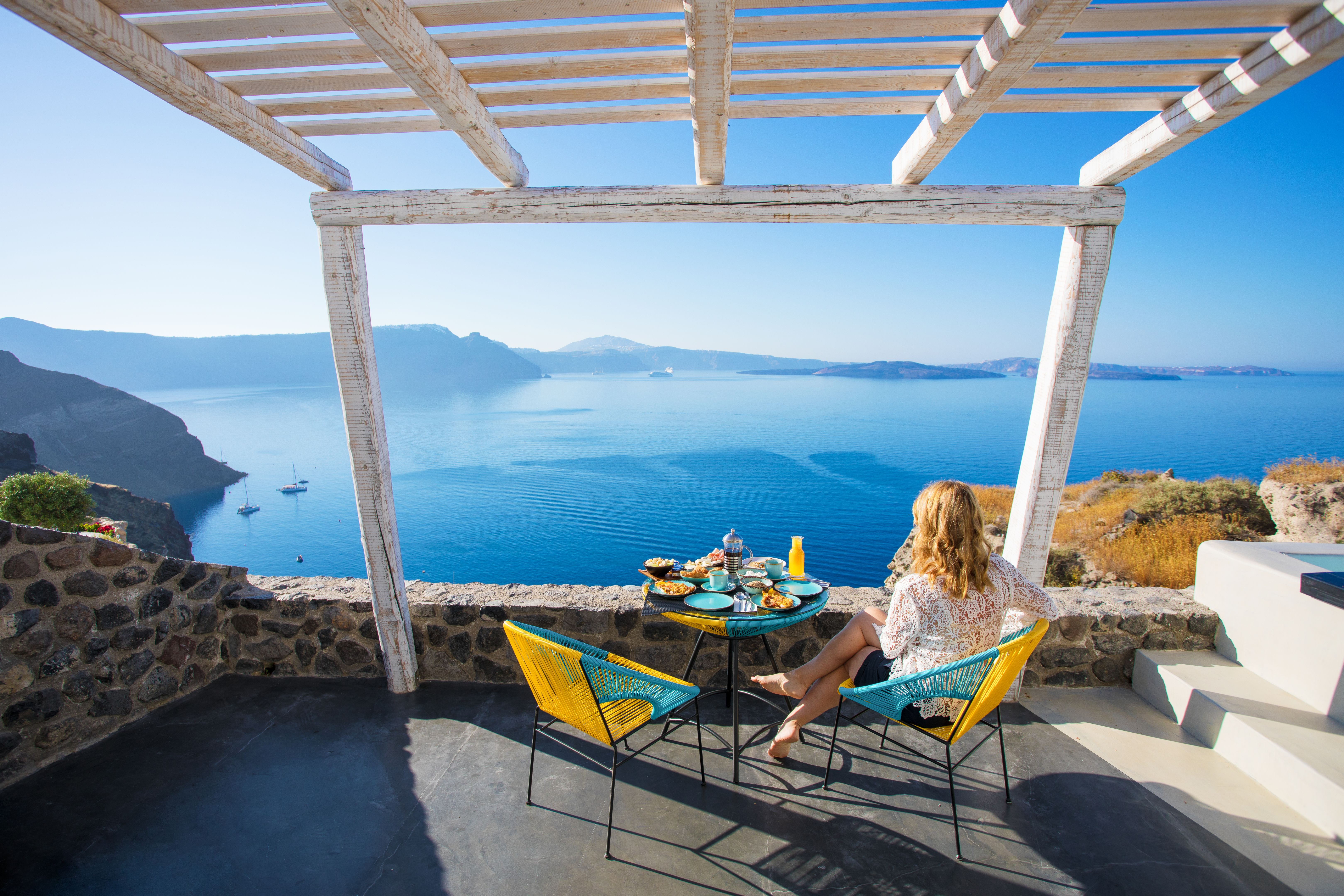 santorini dining