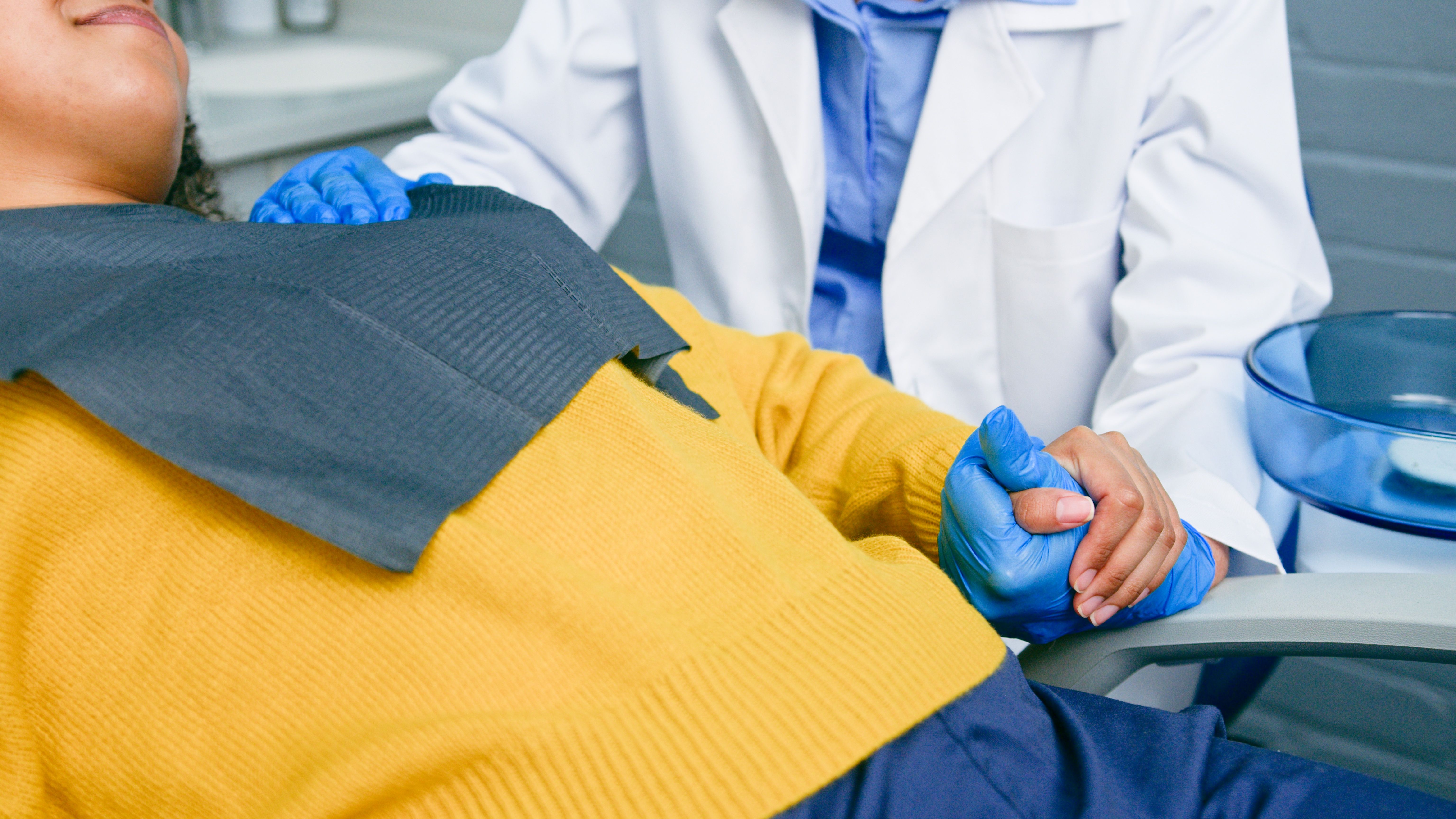dentist calming patient
