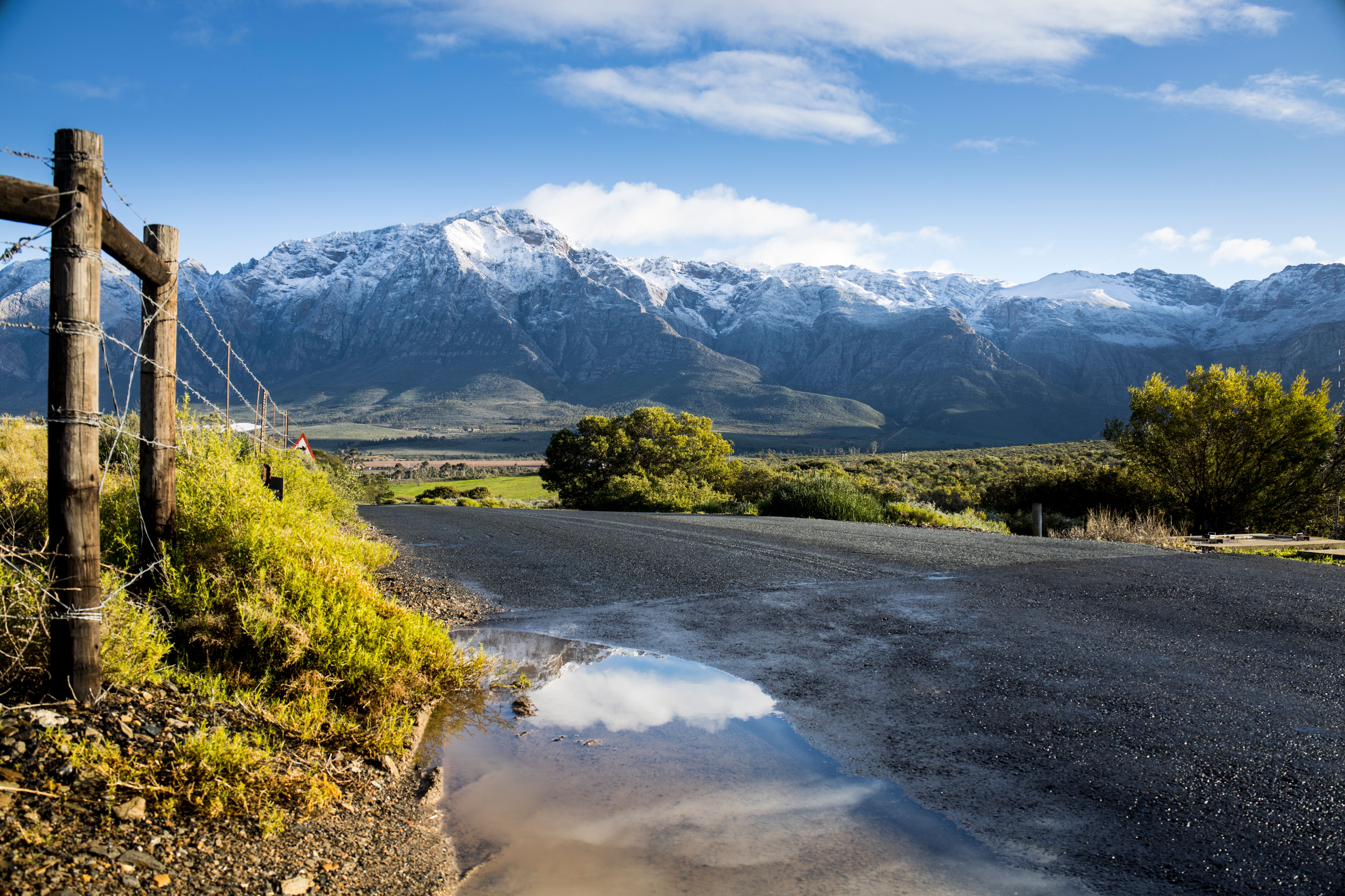 Snowy South African mountains