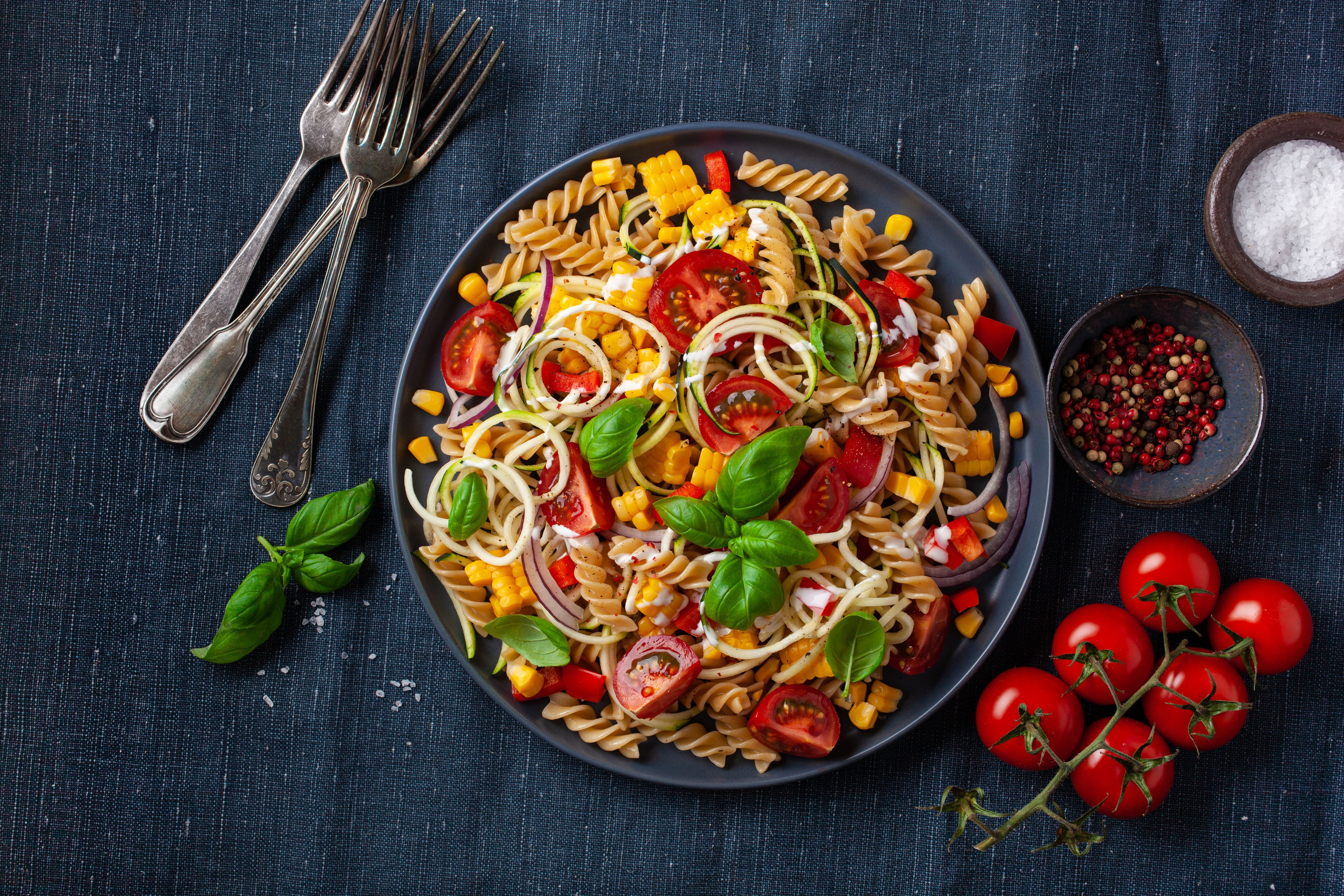 corn zucchini pasta