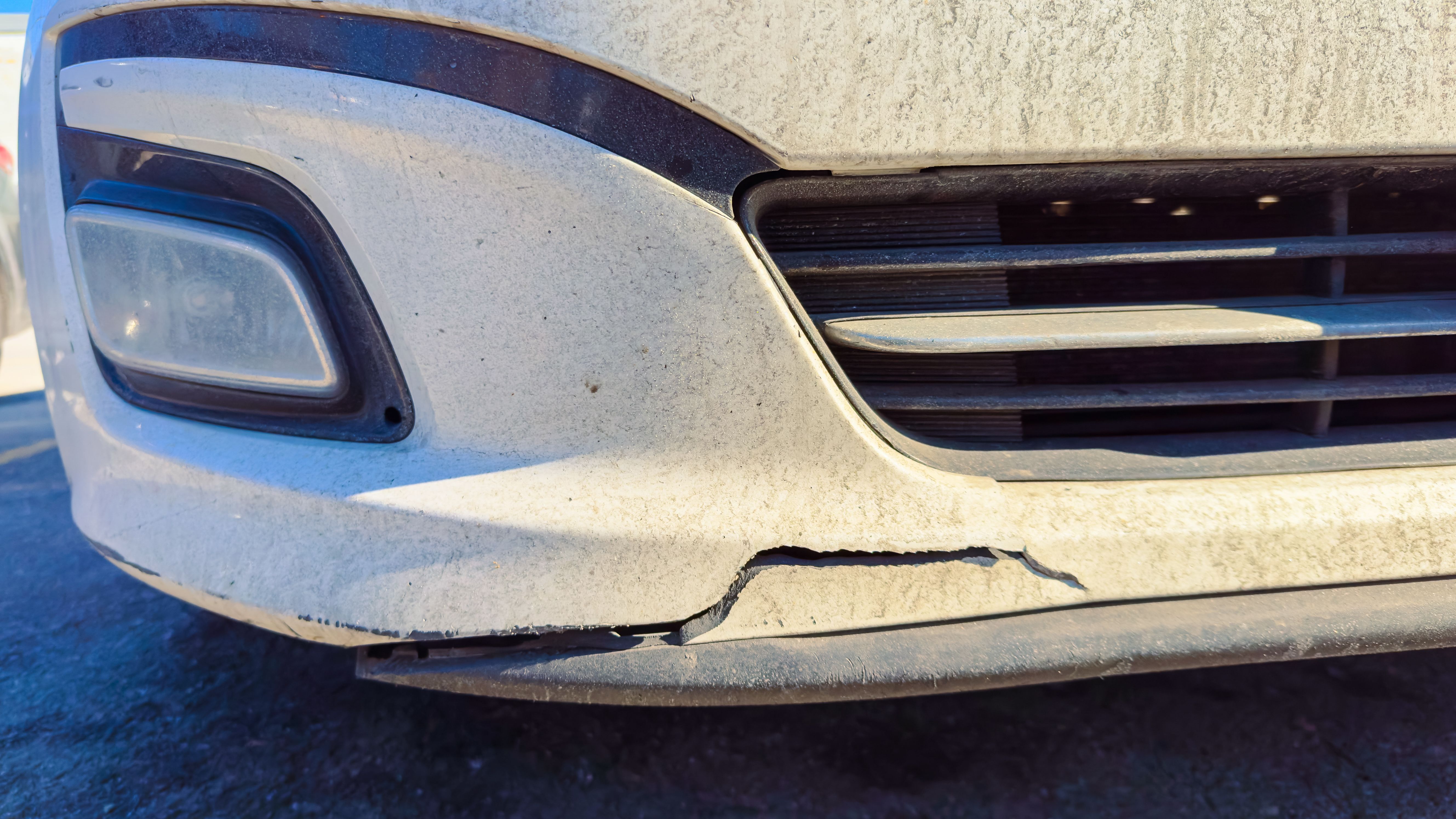 car bumper damage