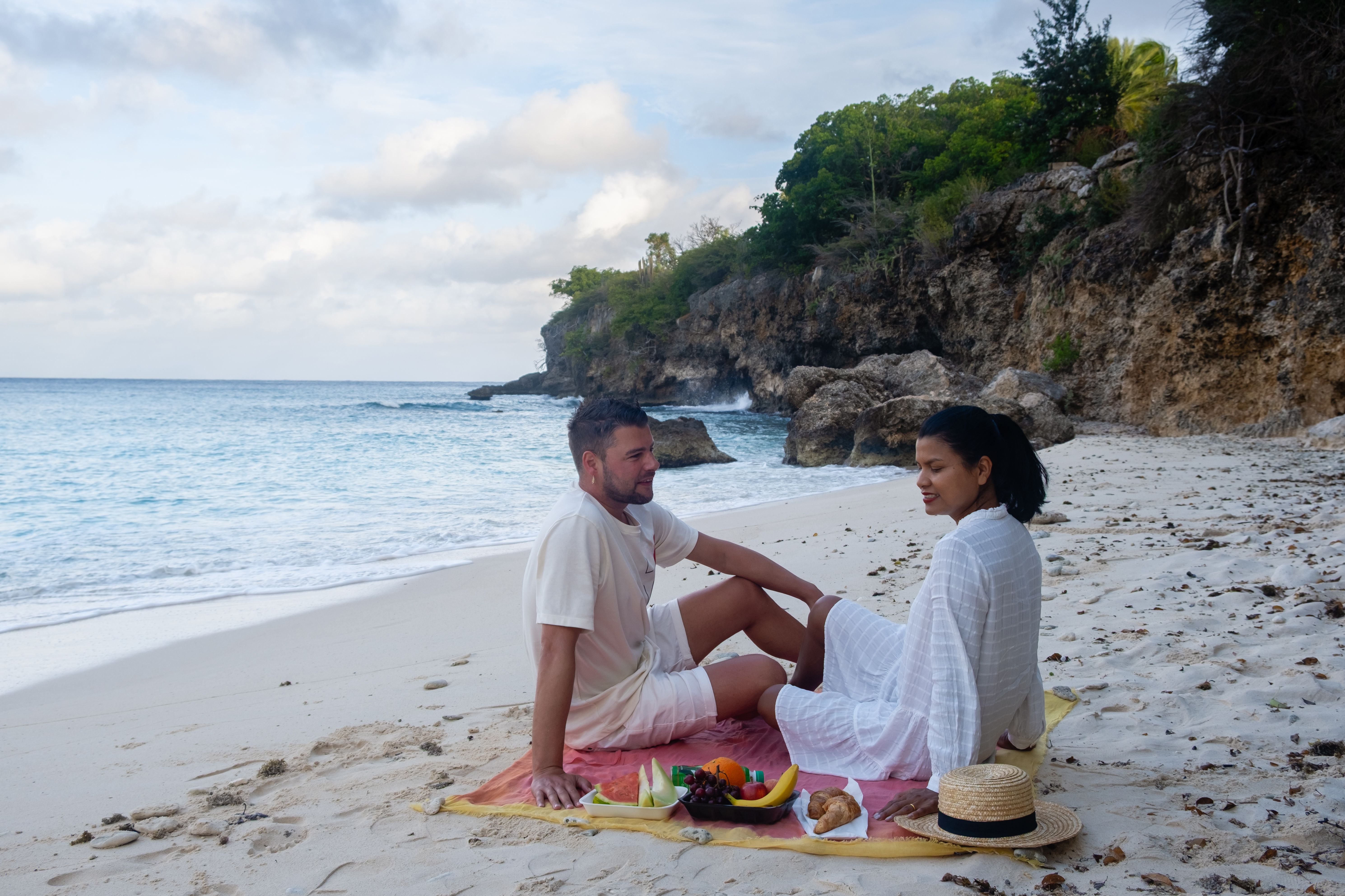 caribbean beach picnic