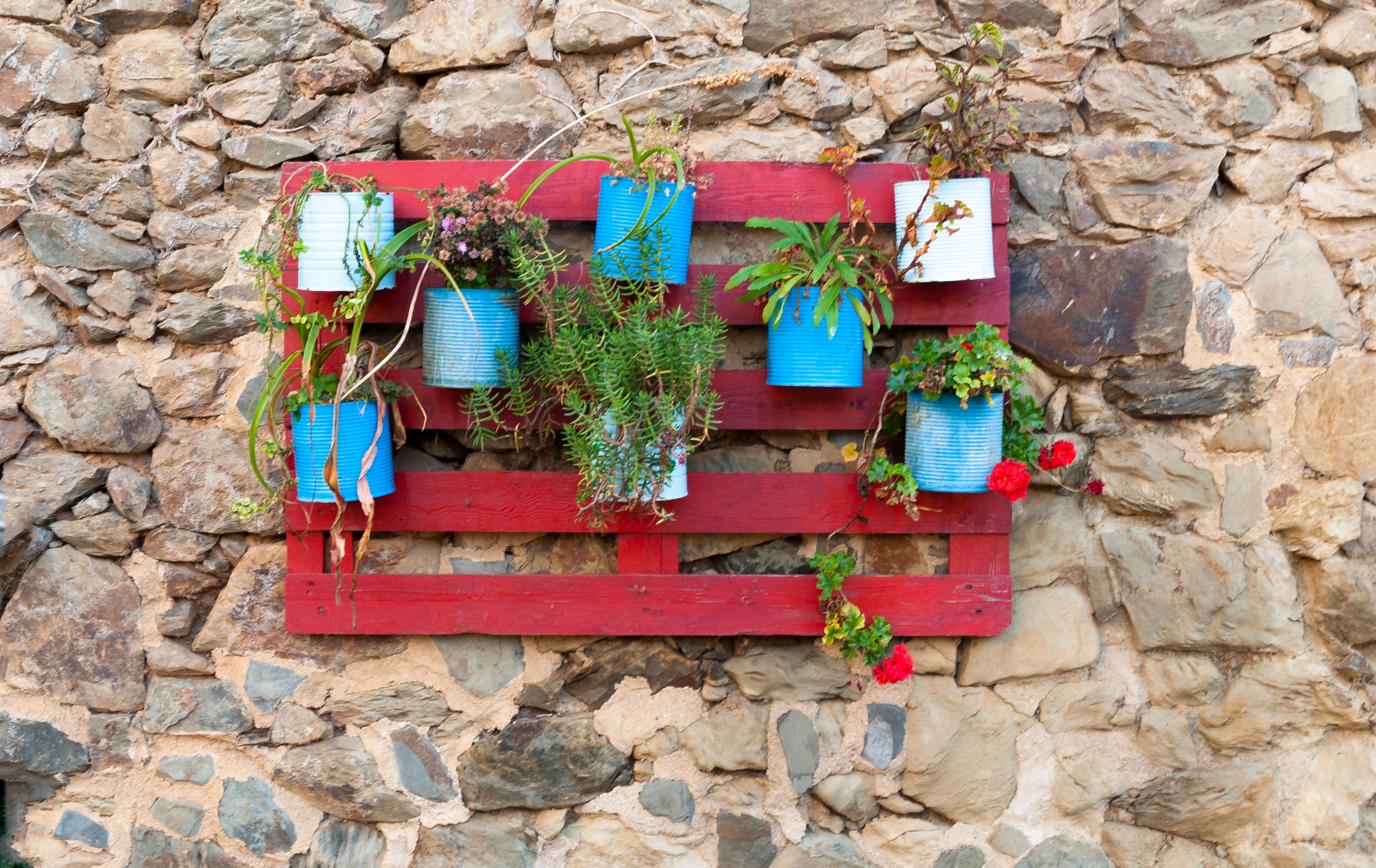 recycled garden materials