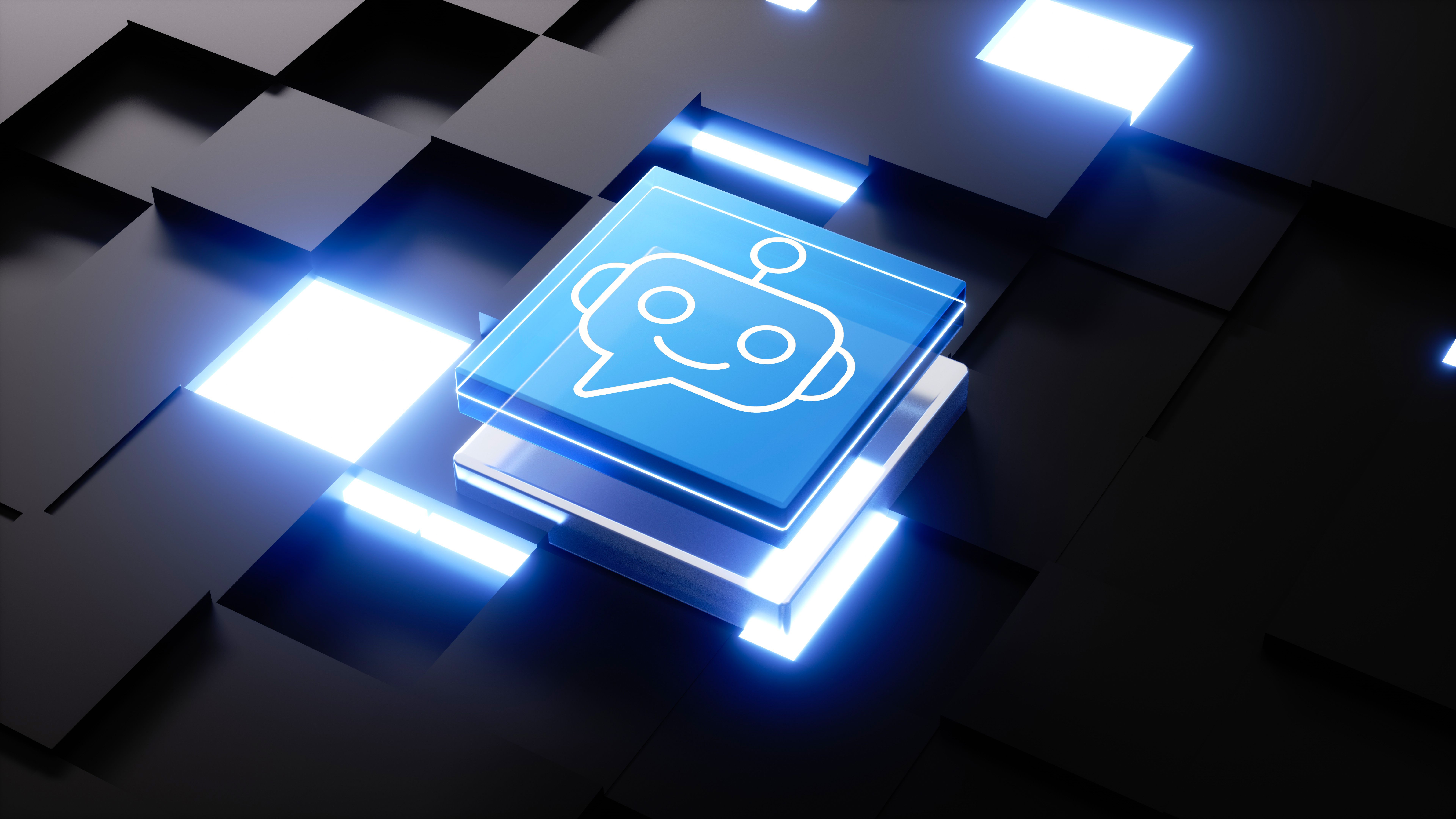 Illustration technologique du chatbot : Communication IA Illustration technologique du chatbot : Communication IA