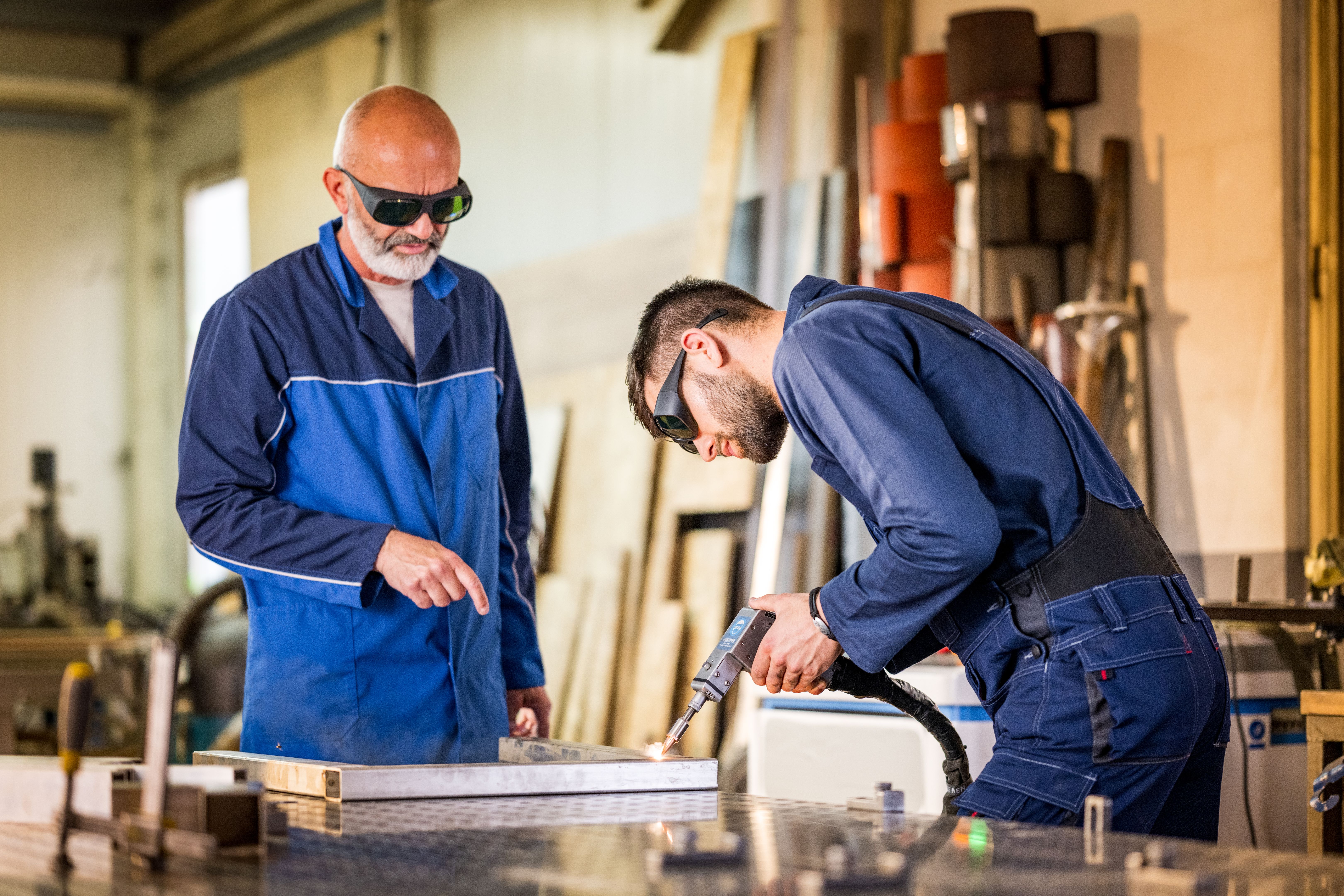 metalworking apprentices