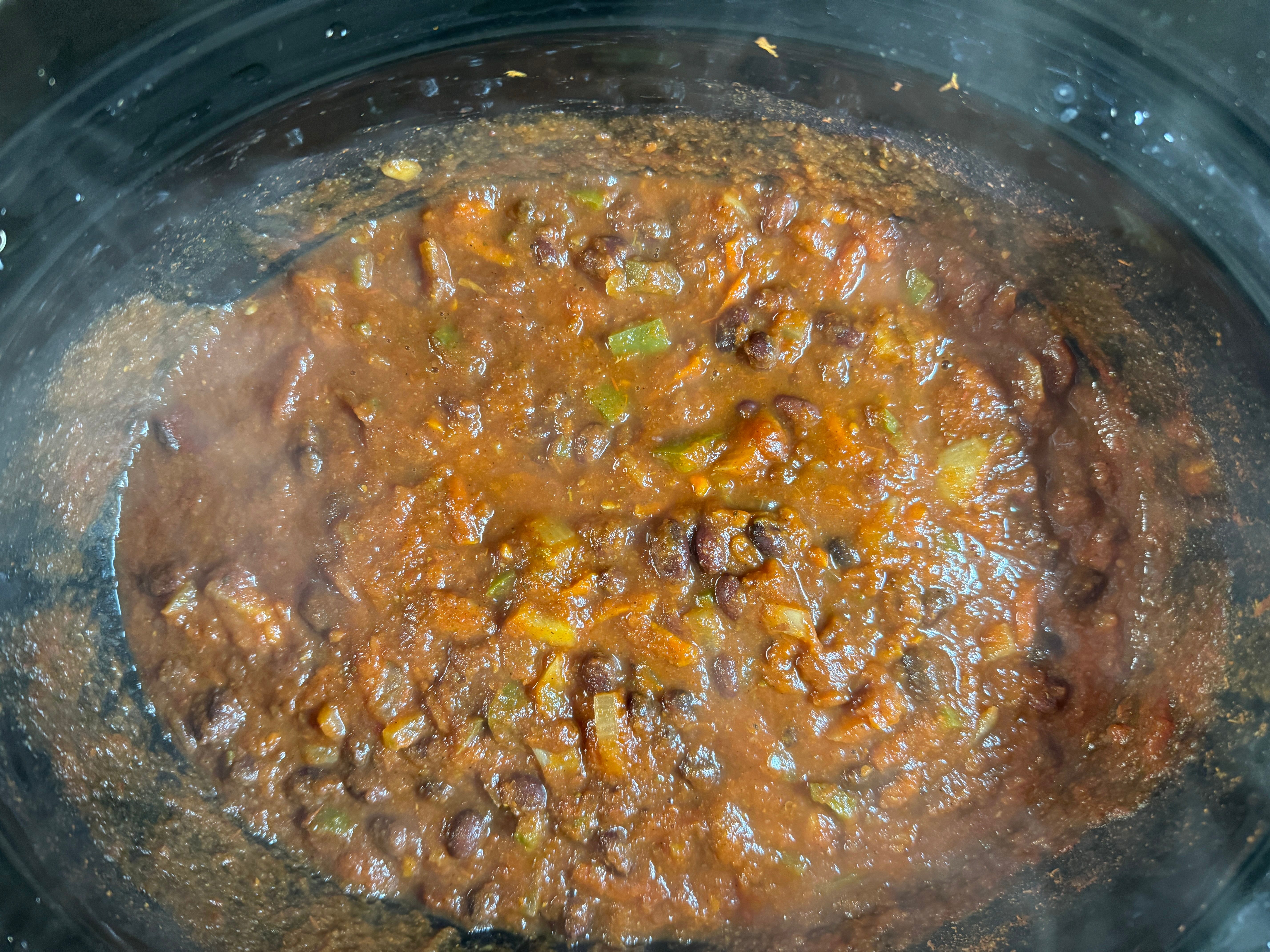 slow cooking chili