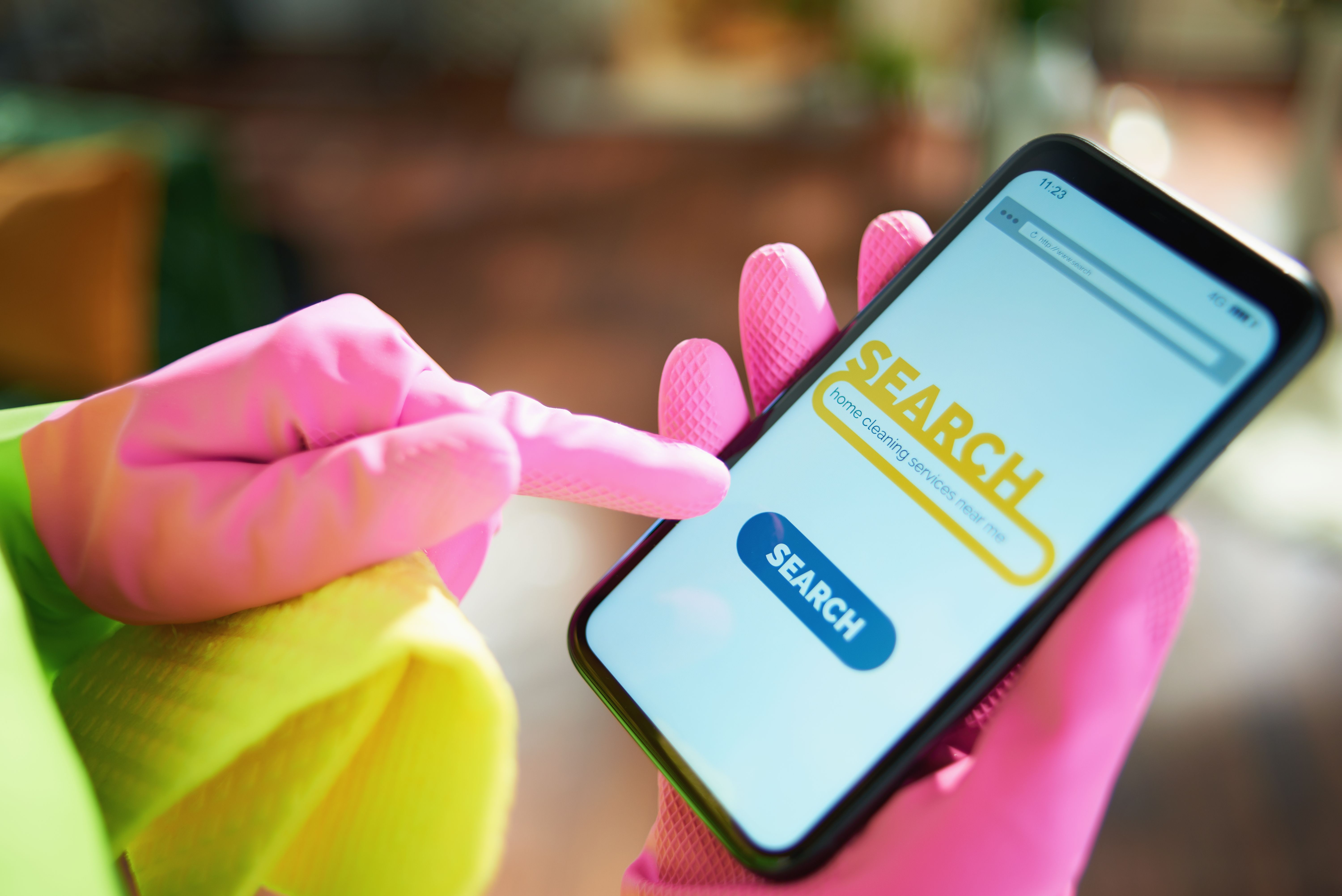 mobile cleaning app