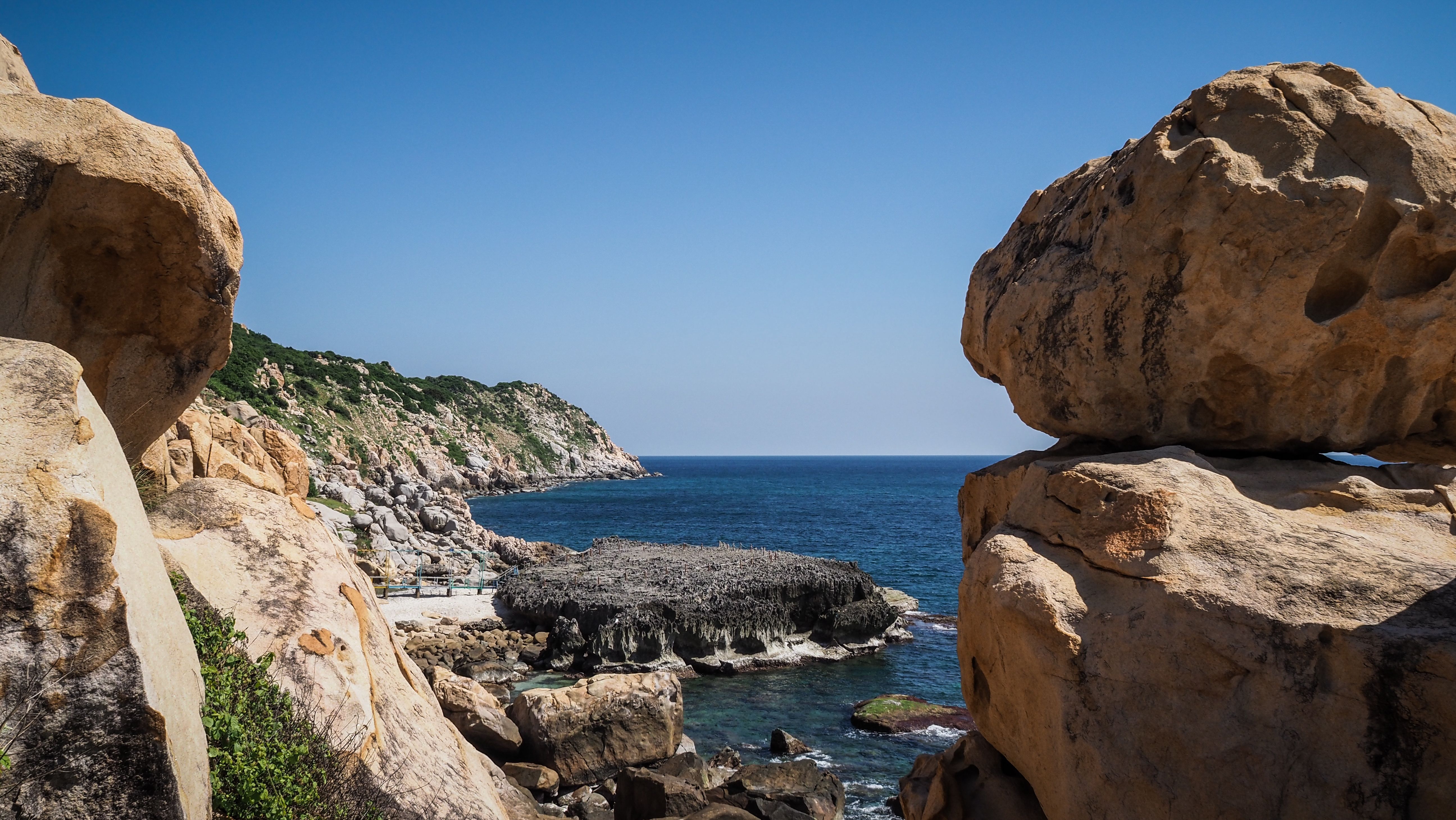 The landscape of Ninh Thuan Province in Southern Vietnam