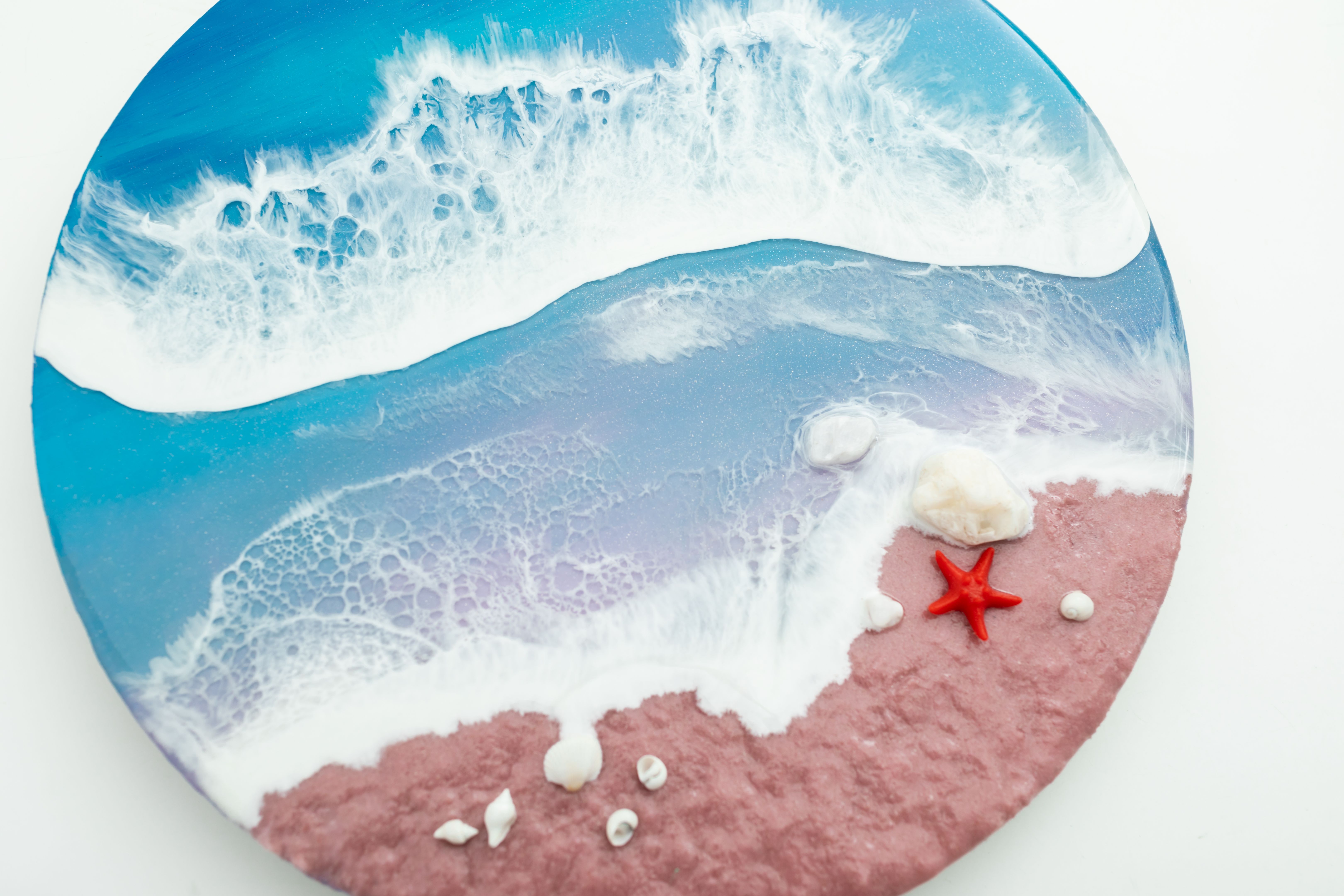 beach resin art