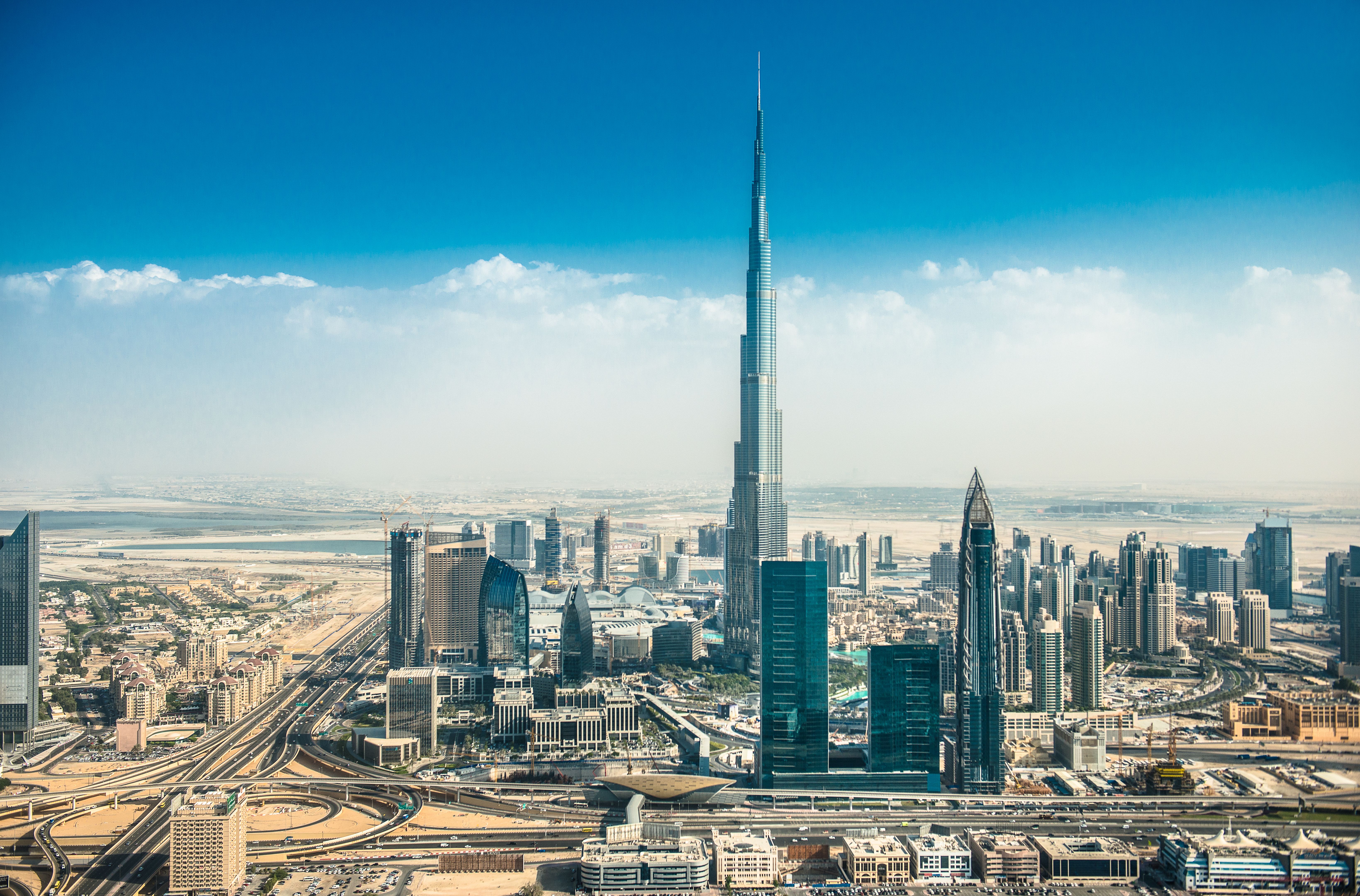 dubai skyline with downtown