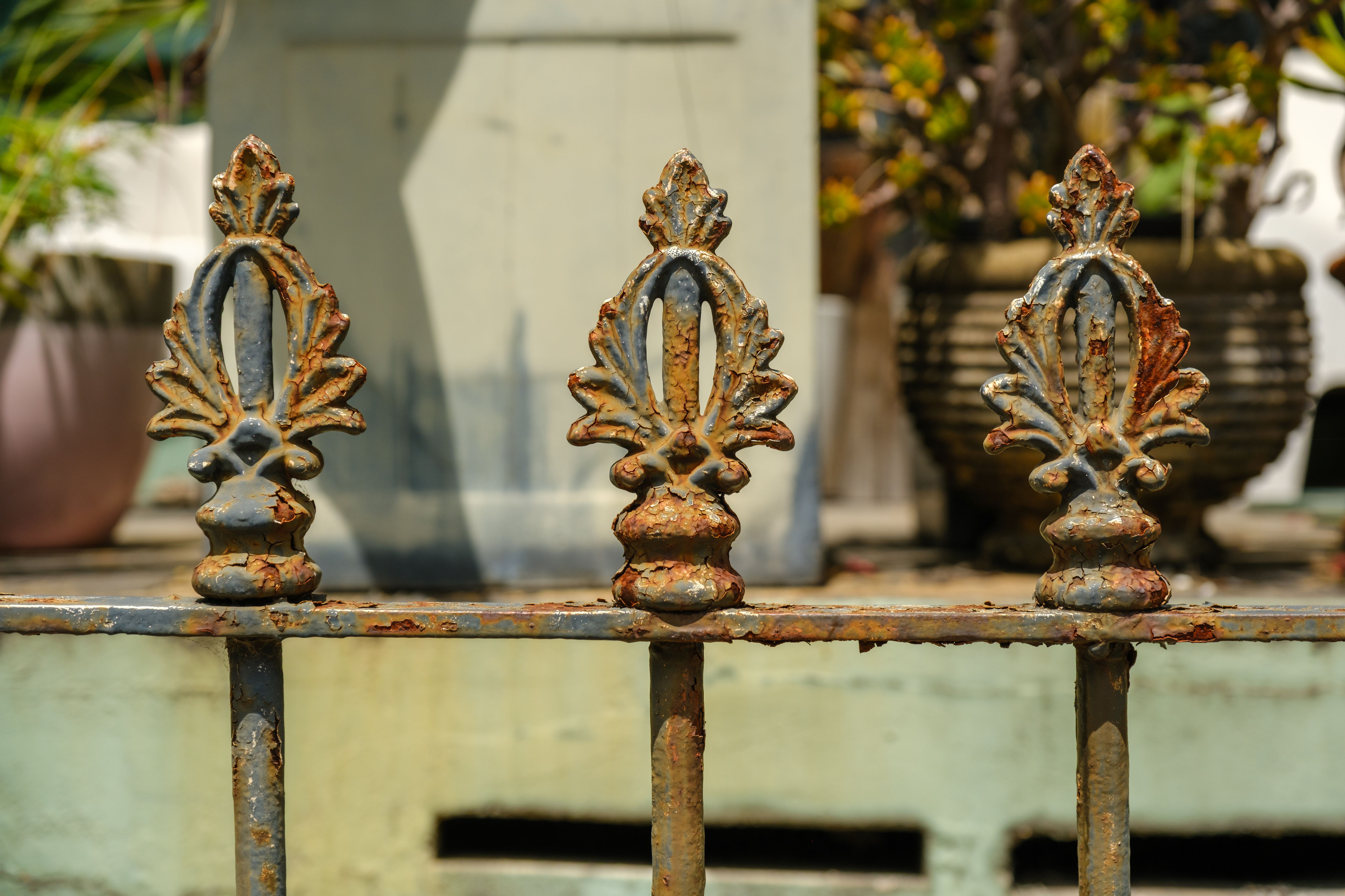 wrought iron fence