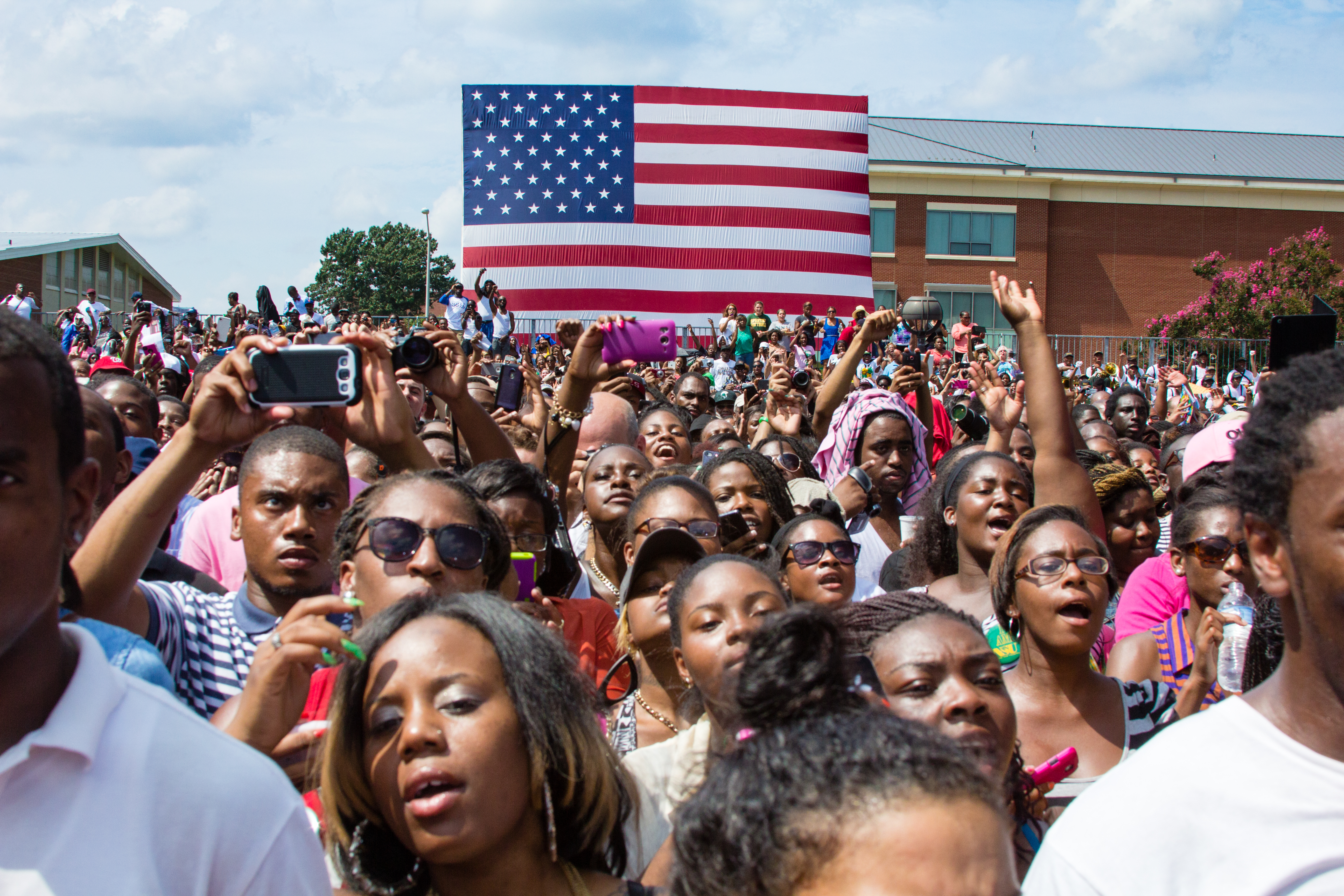 College Students Gather at Barack Obama 2012 Campaign Rally