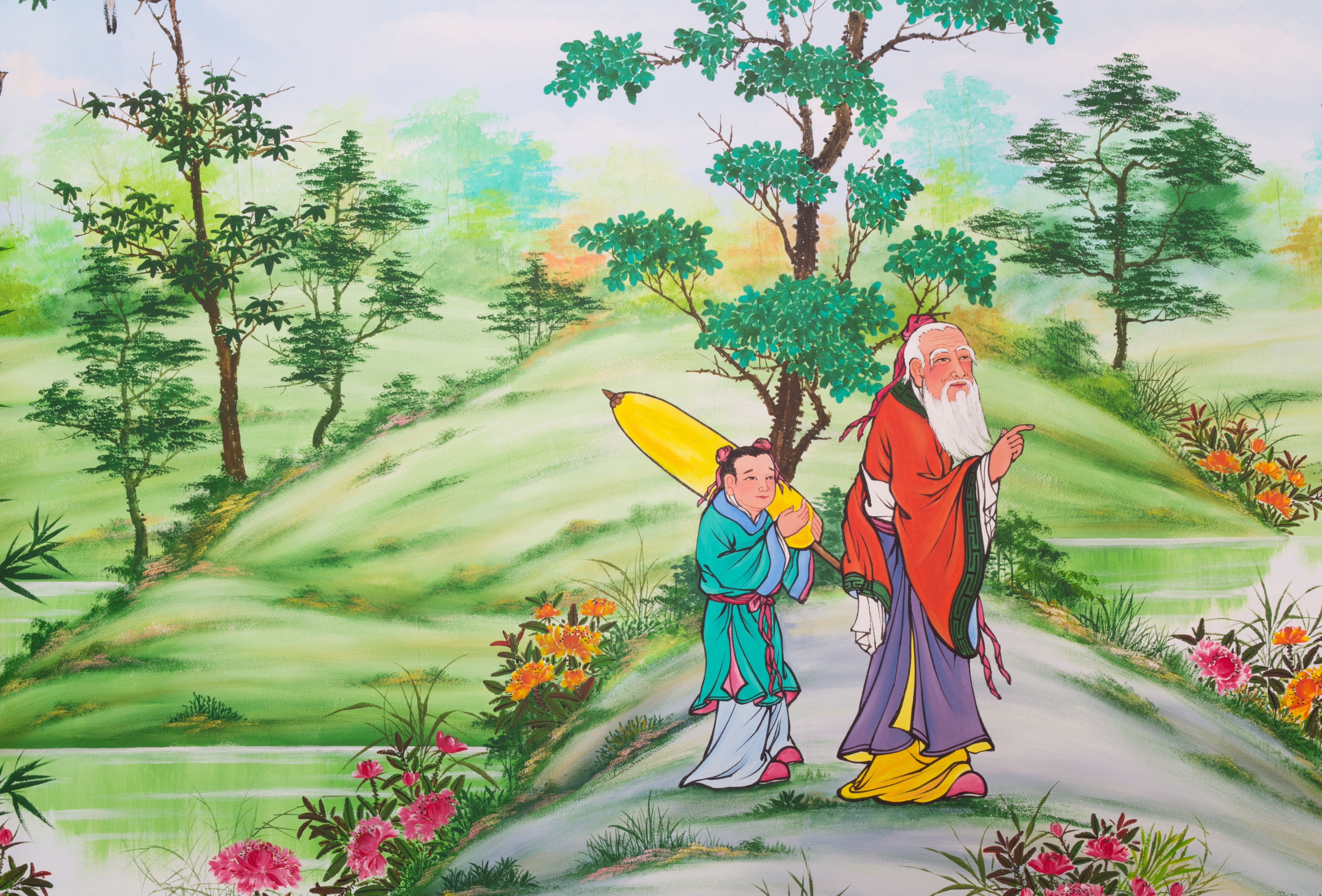 Chinese art on the wall