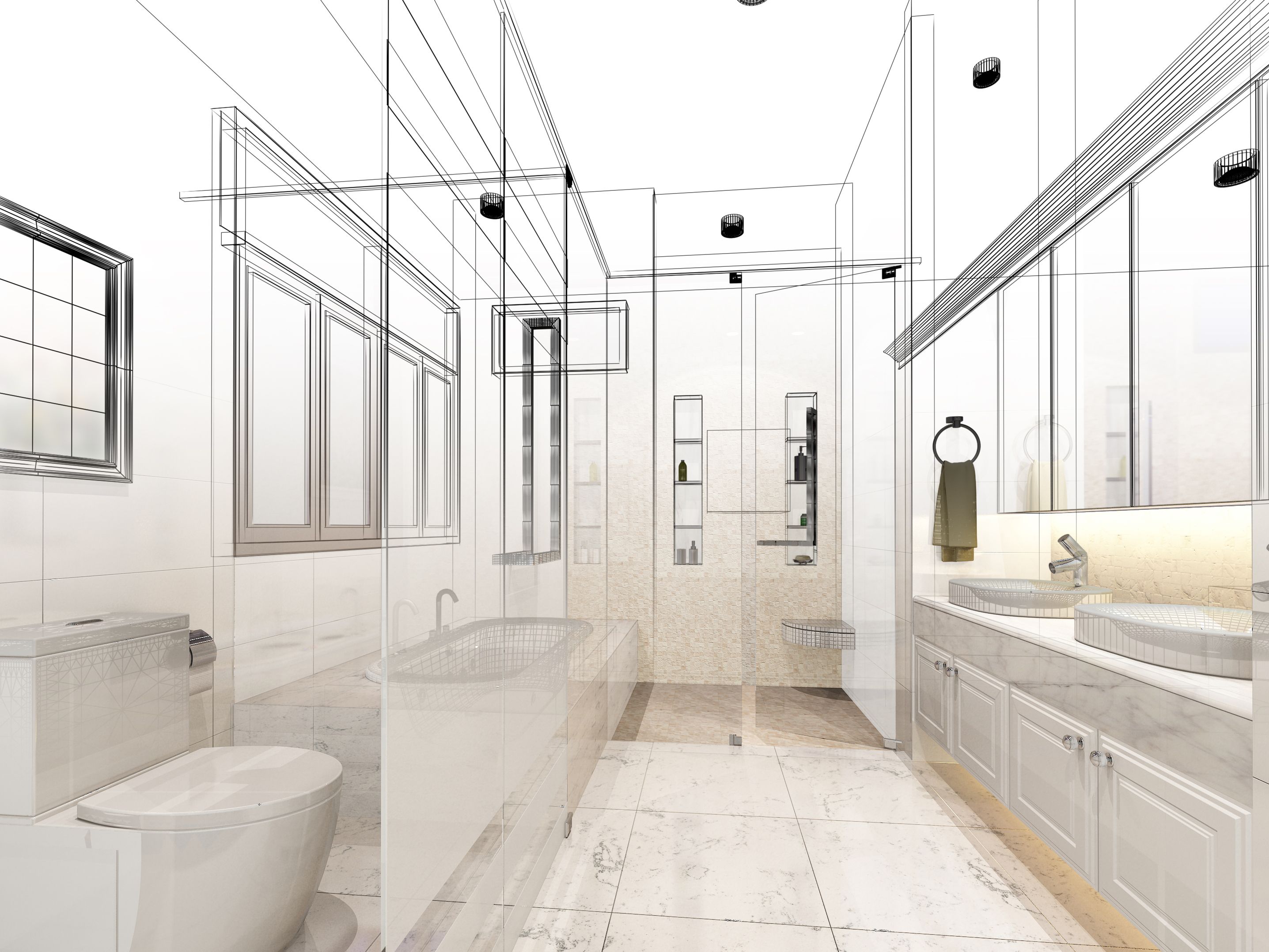 3D bathroom design
