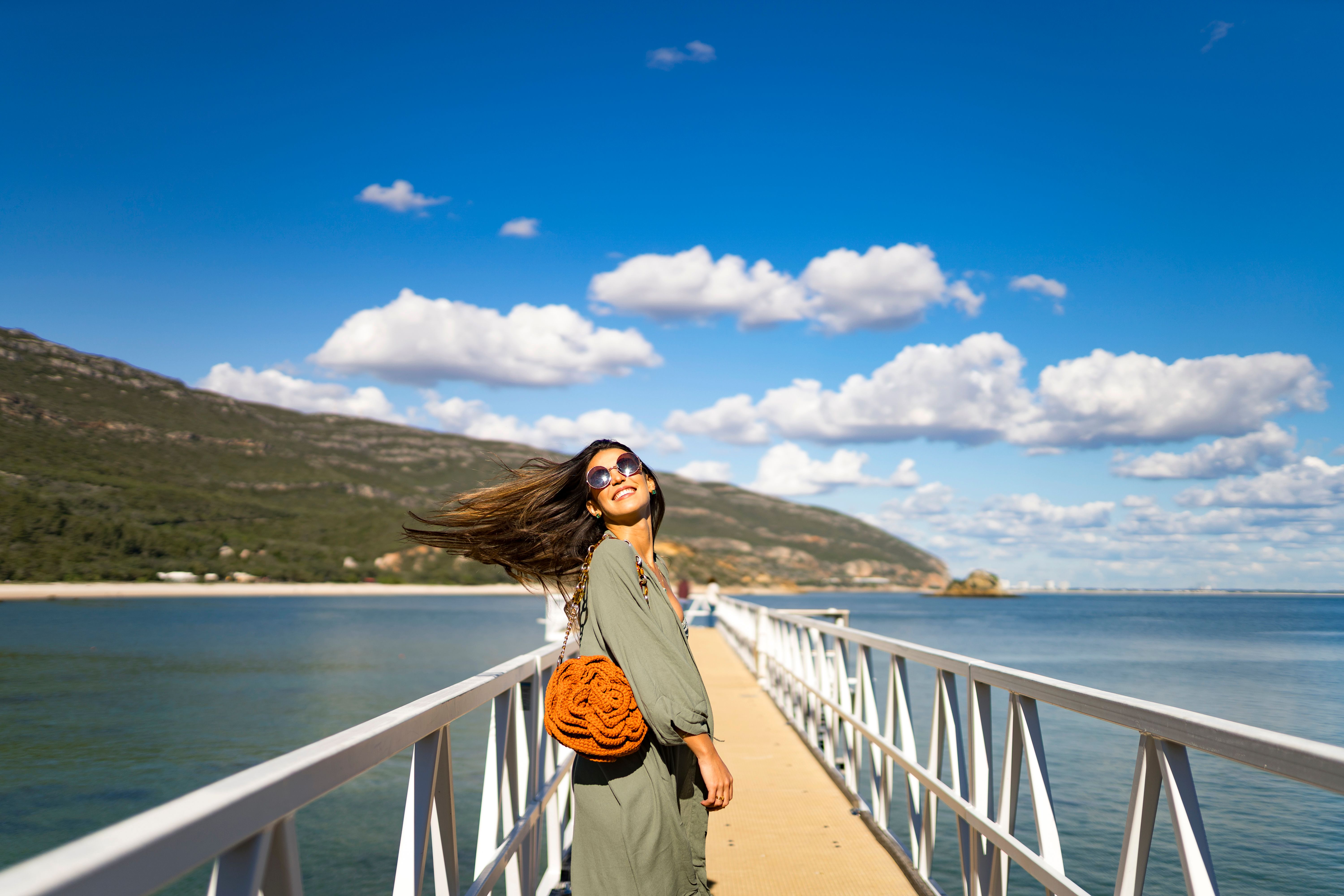 happy tourists portugal