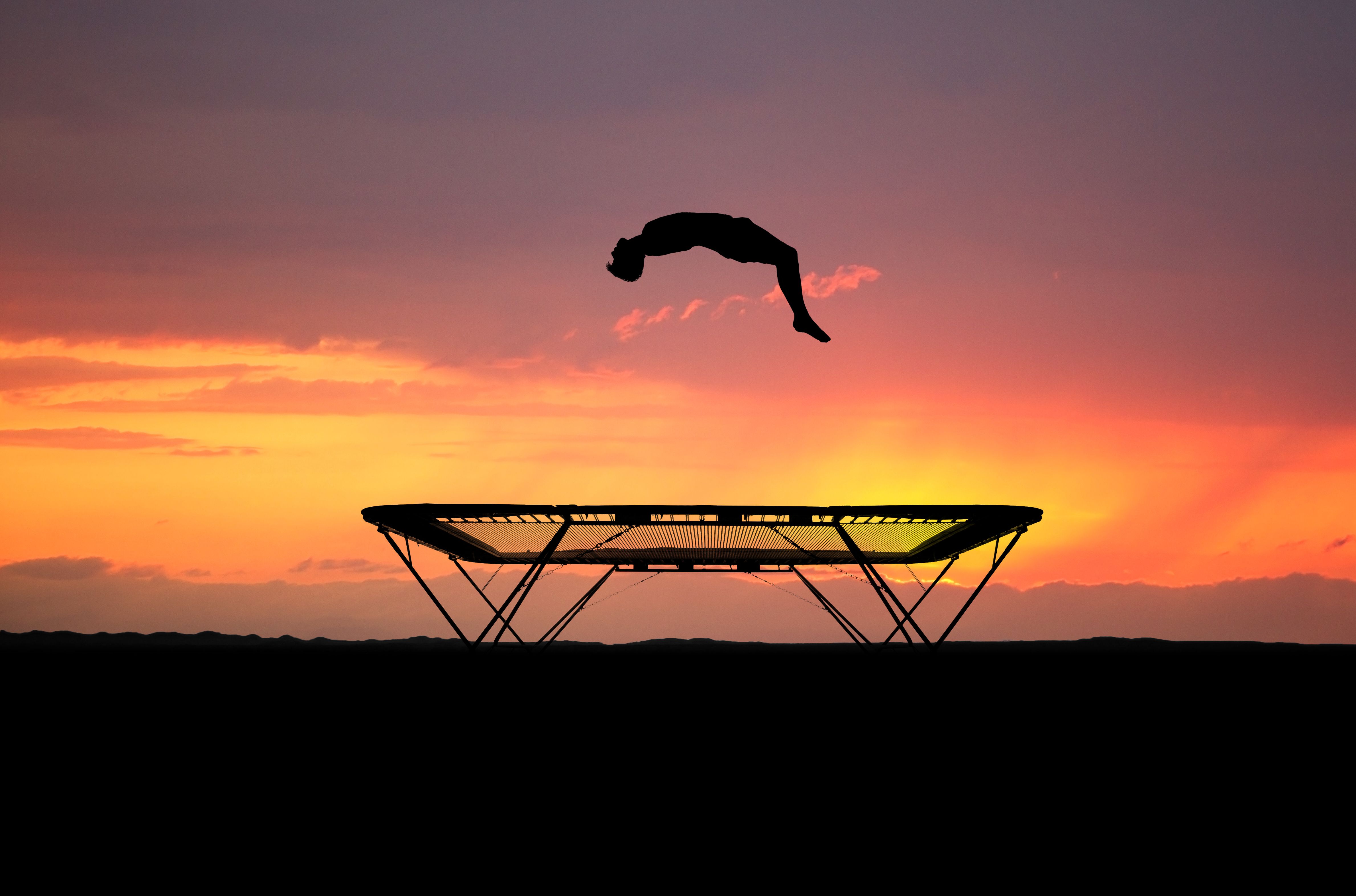 trampoline silhouette