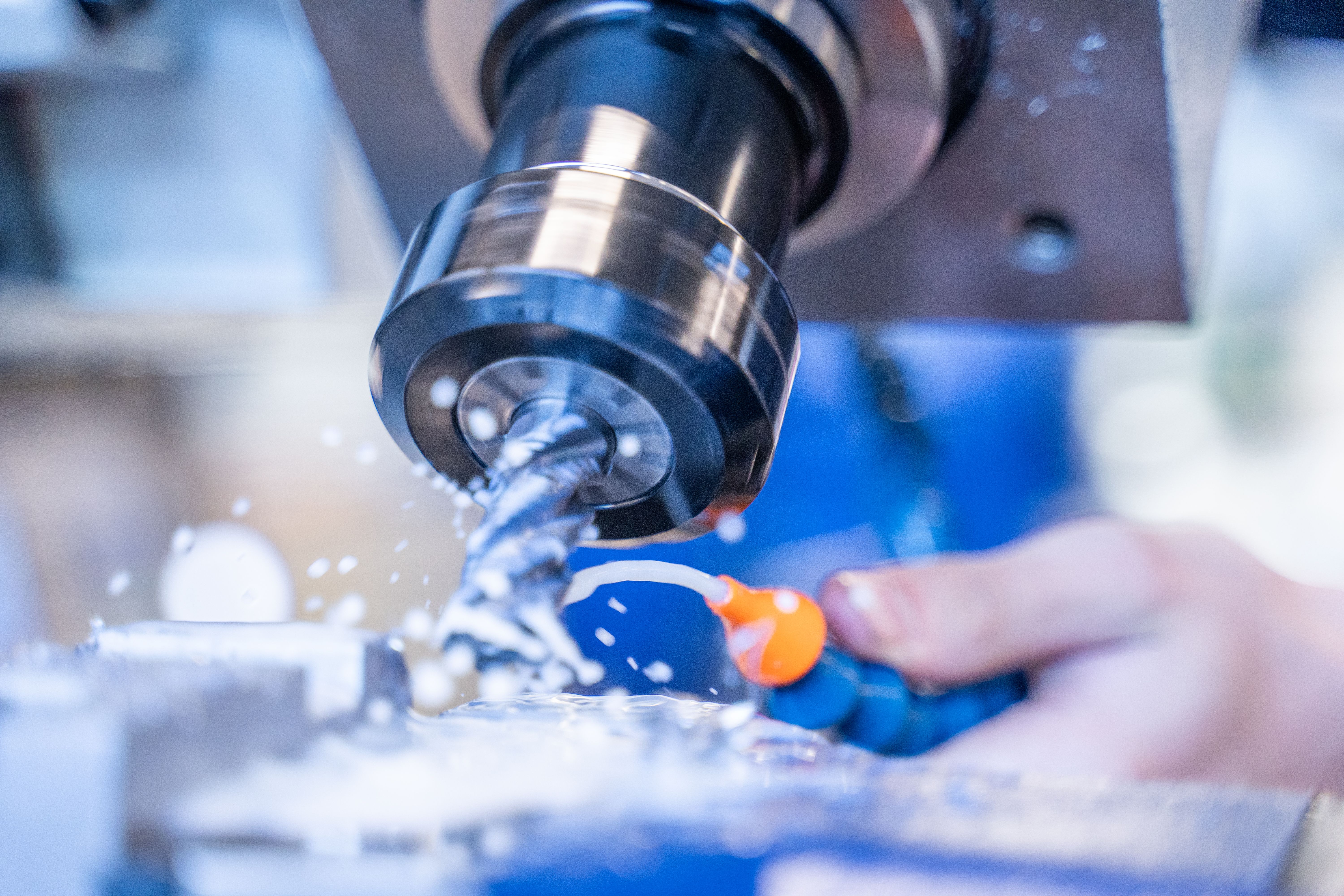 lubricating drill