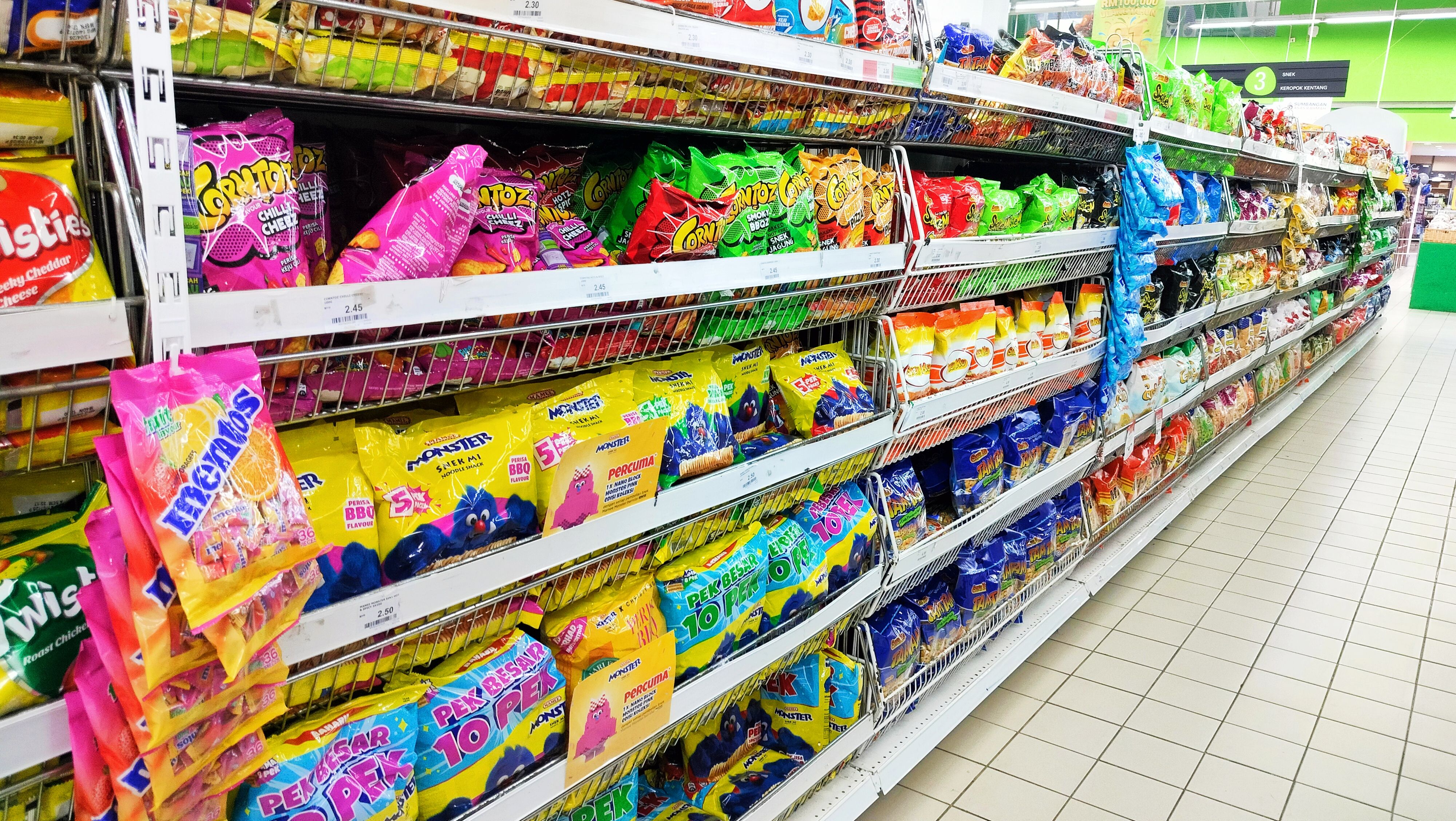 diverse vending products