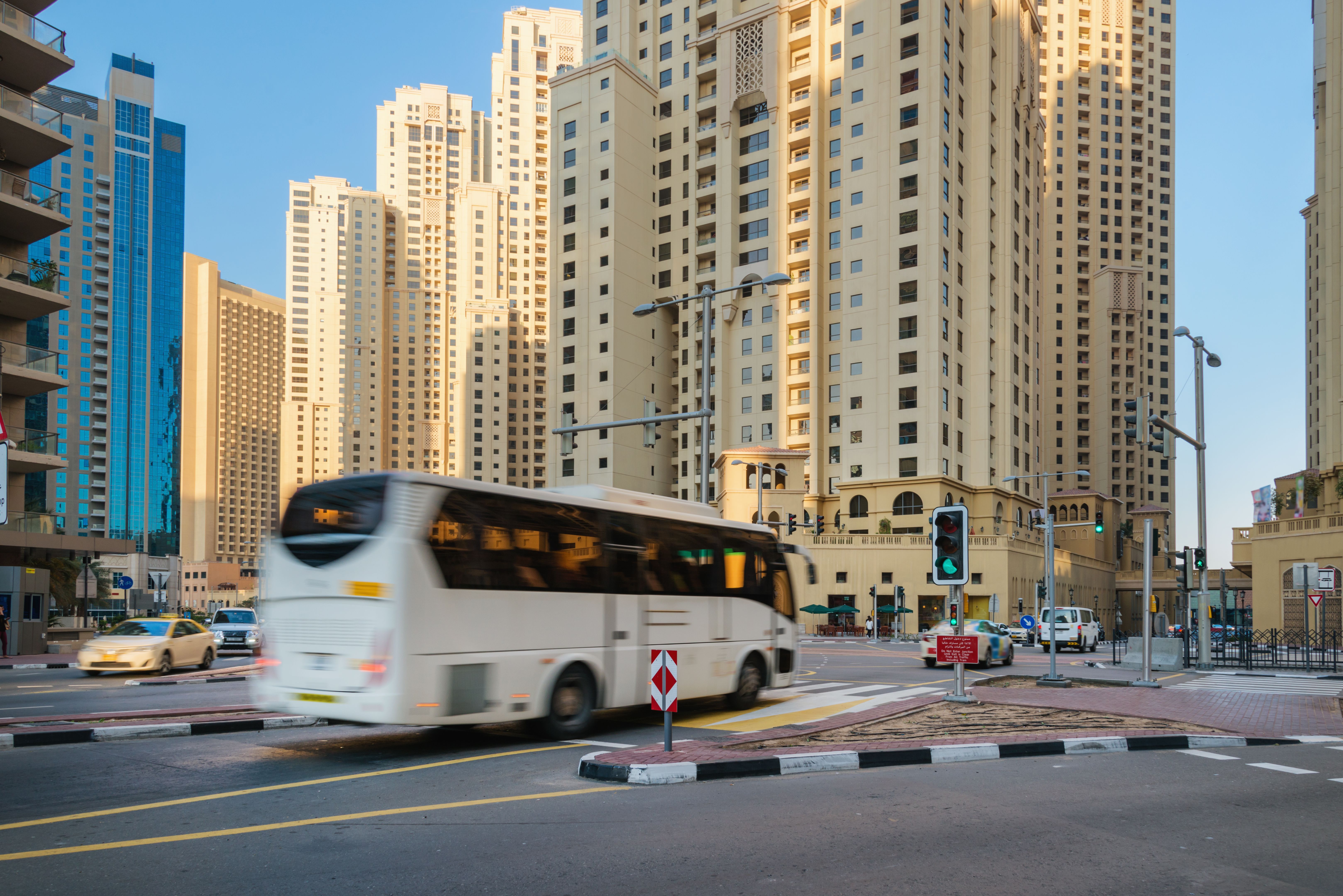 Crossroad in Dubai