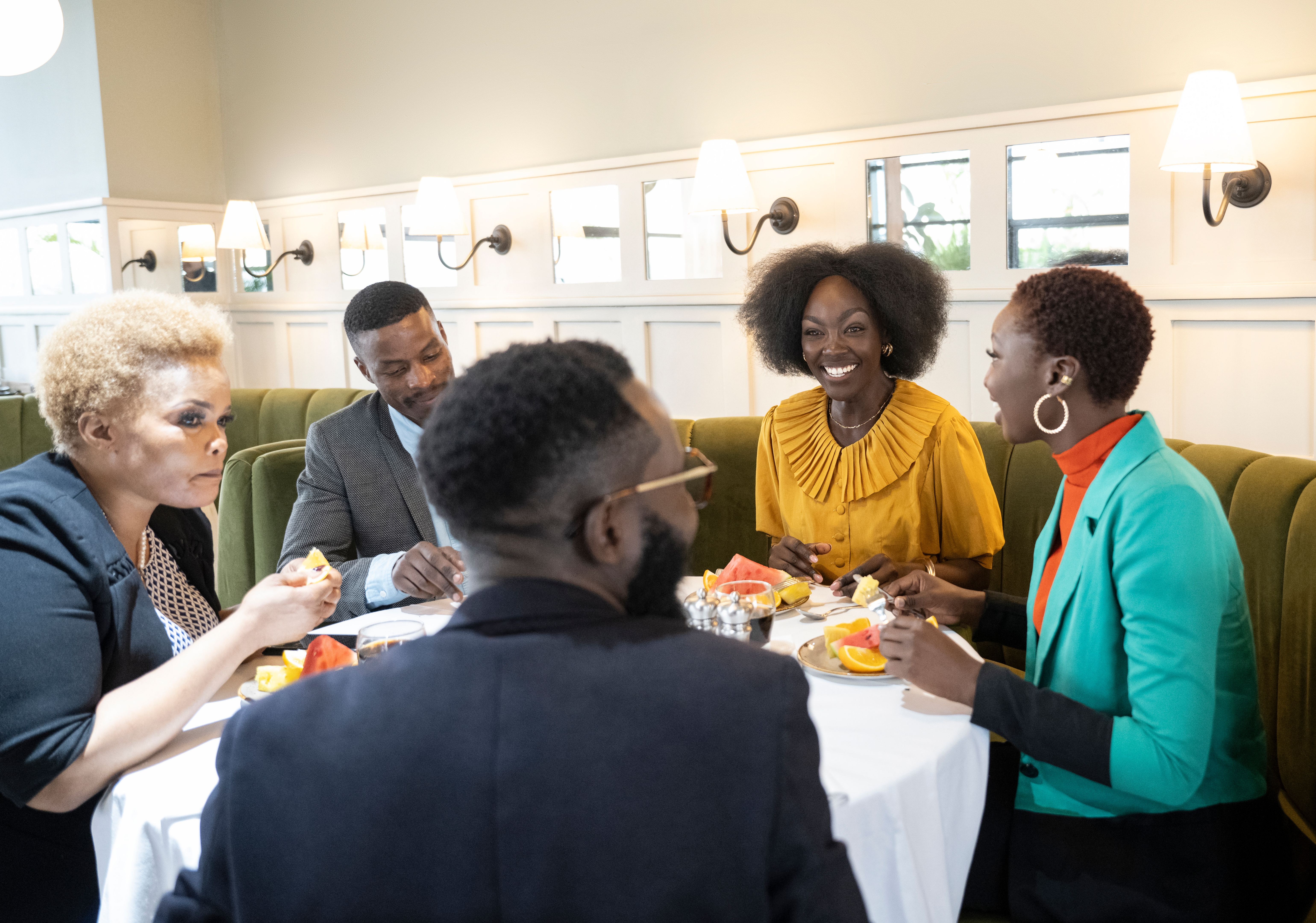 Nairobi professionals discussing plans for the future