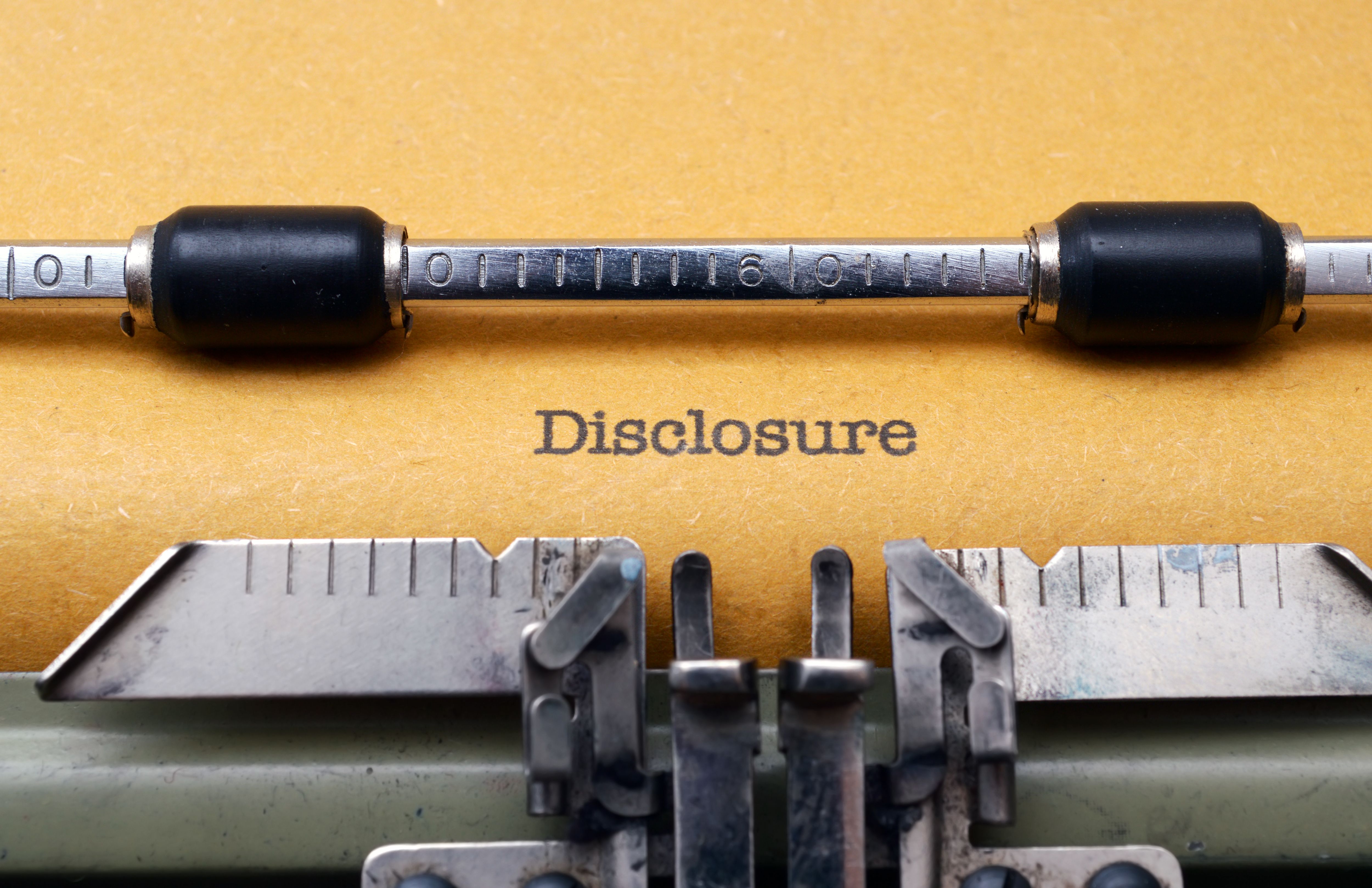 real estate disclosure