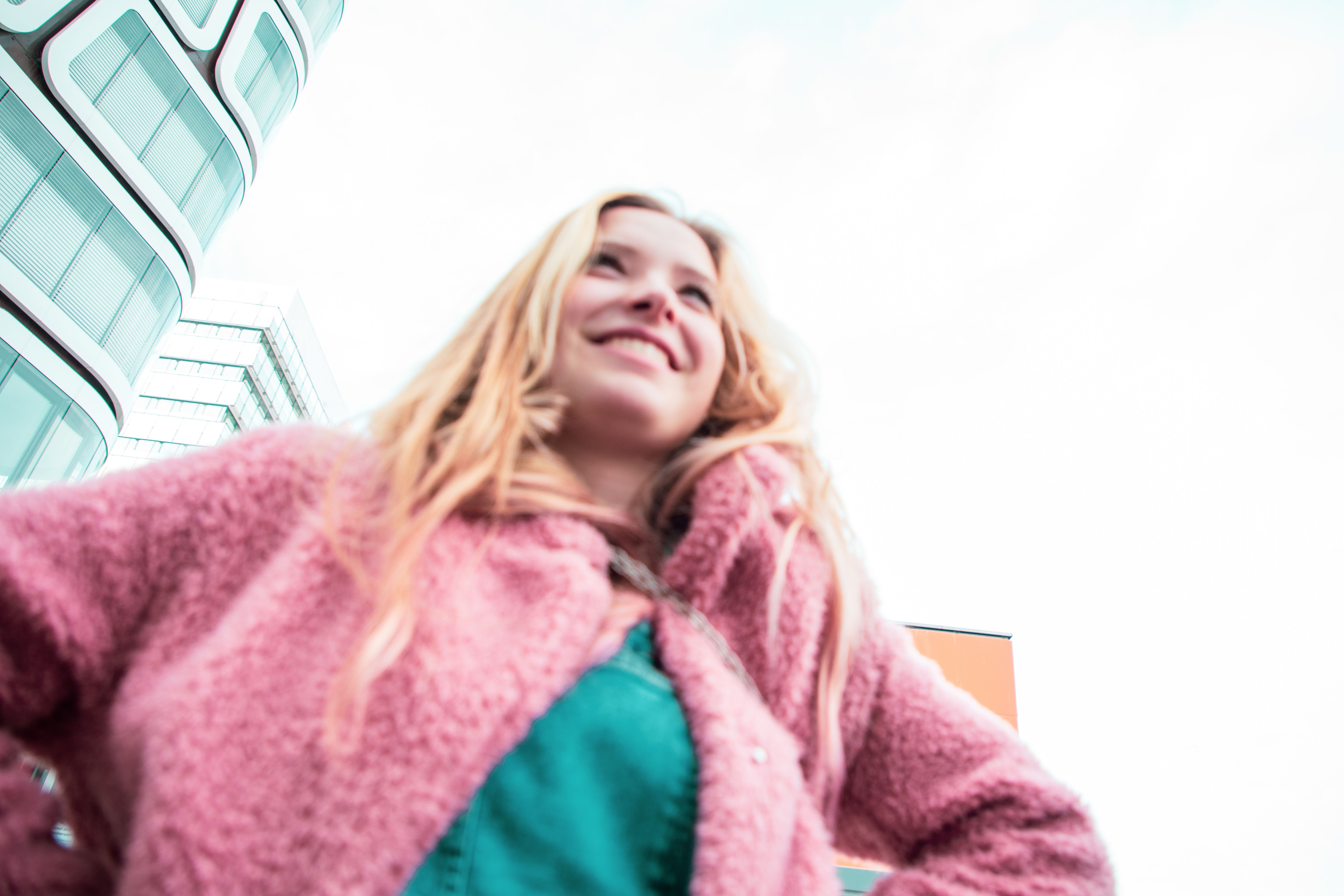 Mischief and Happy Smiling Young Woman Mischief and Happy Smiling Young Woman