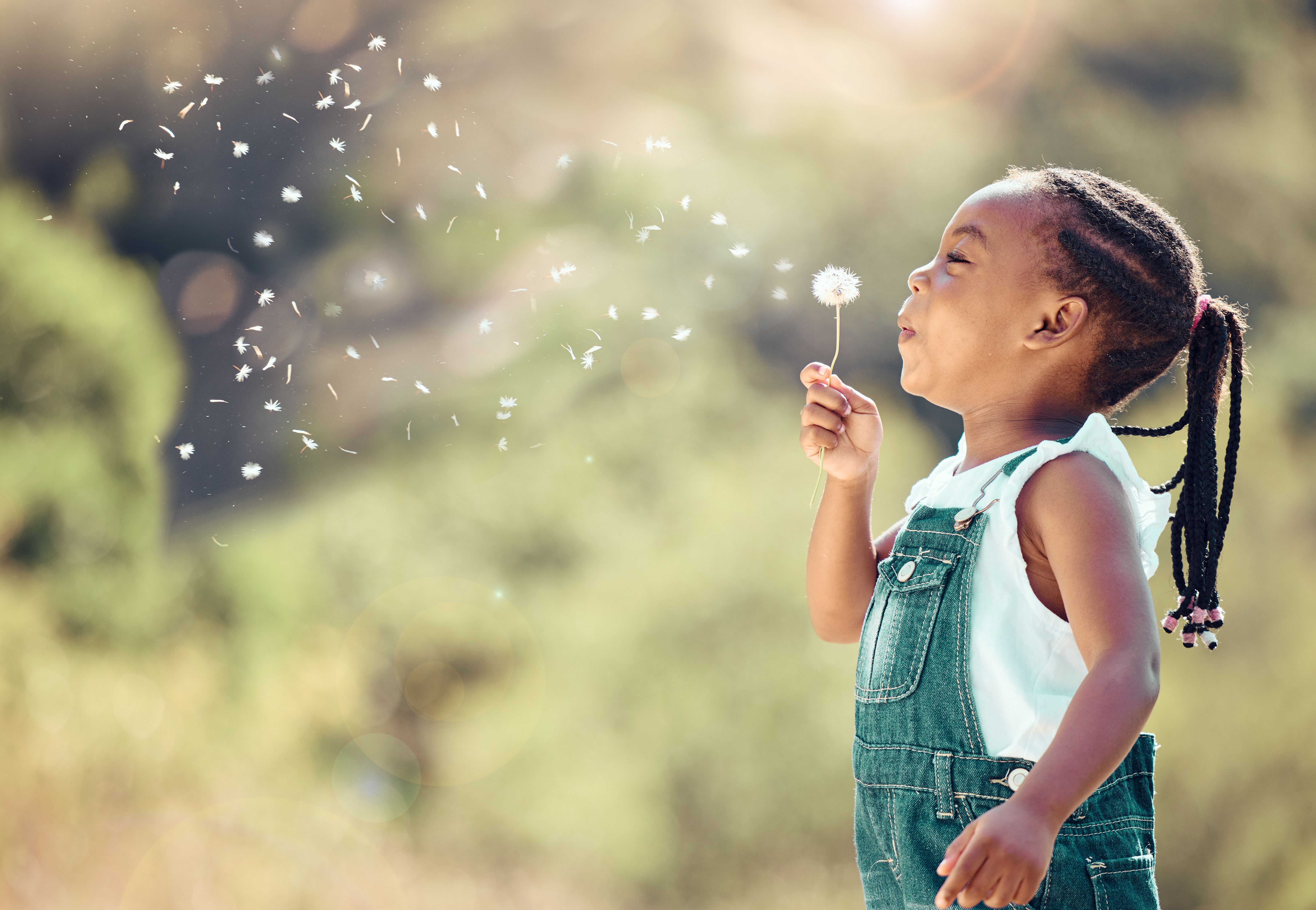 child playing outdoors