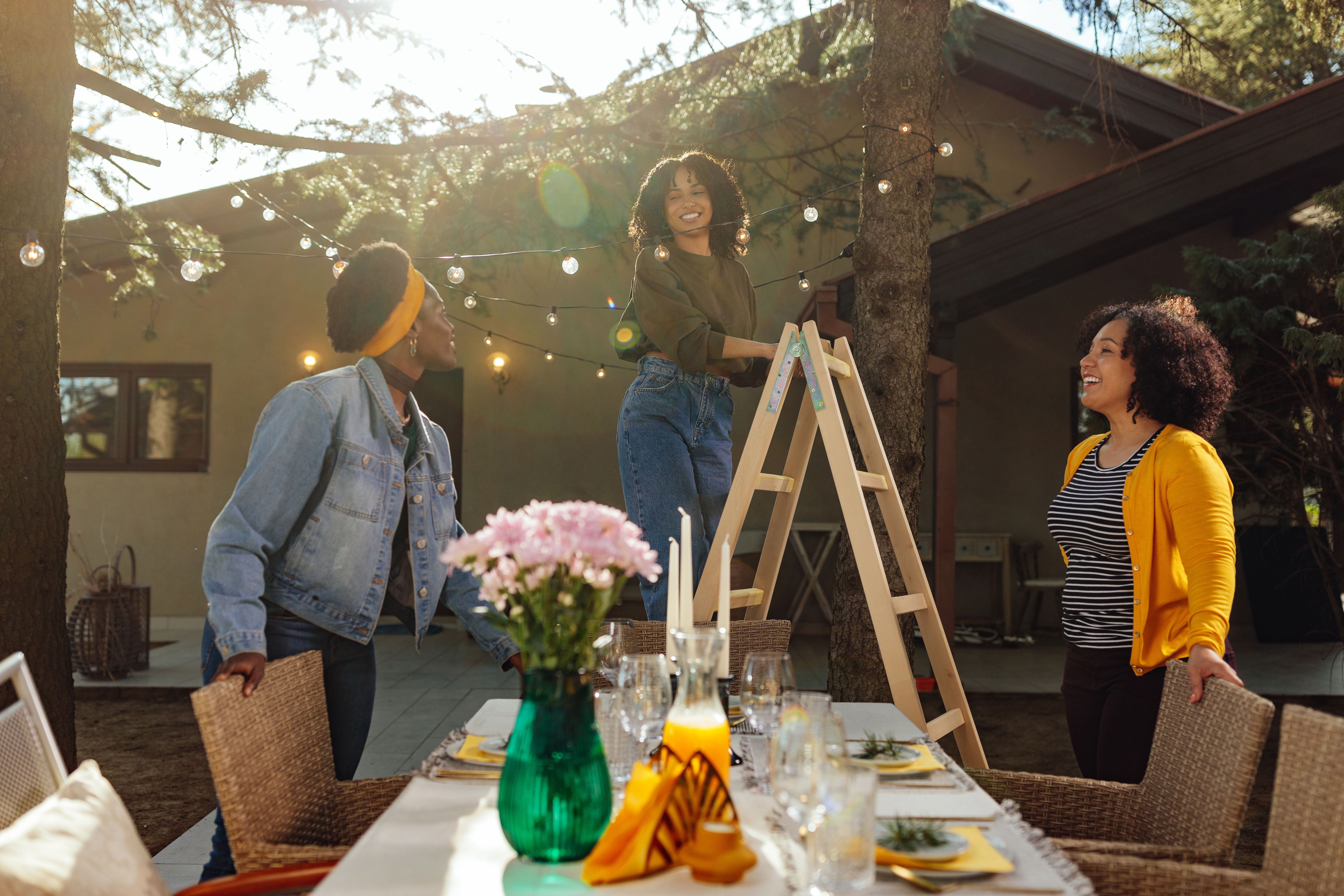 spring outdoor gathering