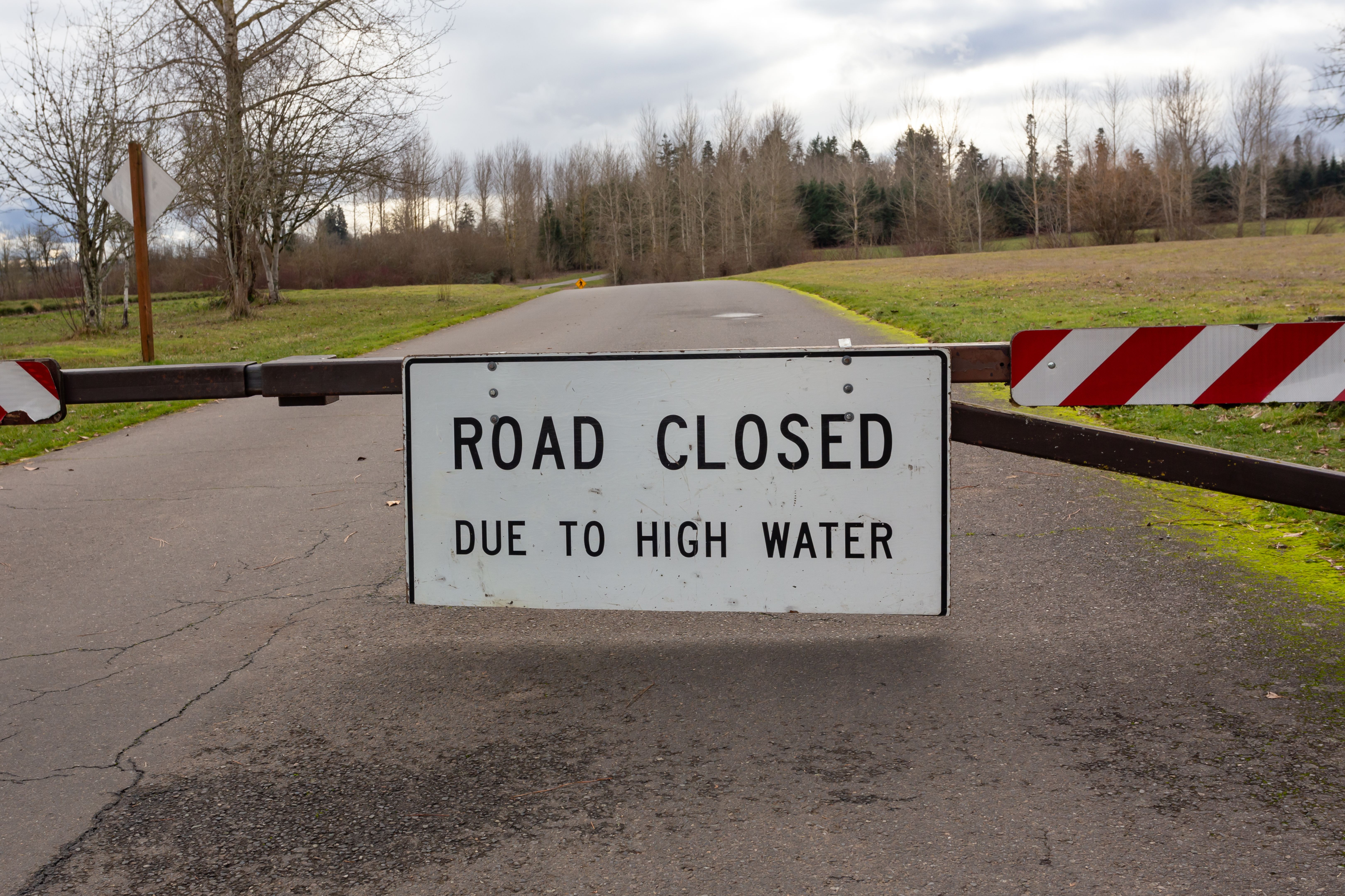 flooded street Oregon