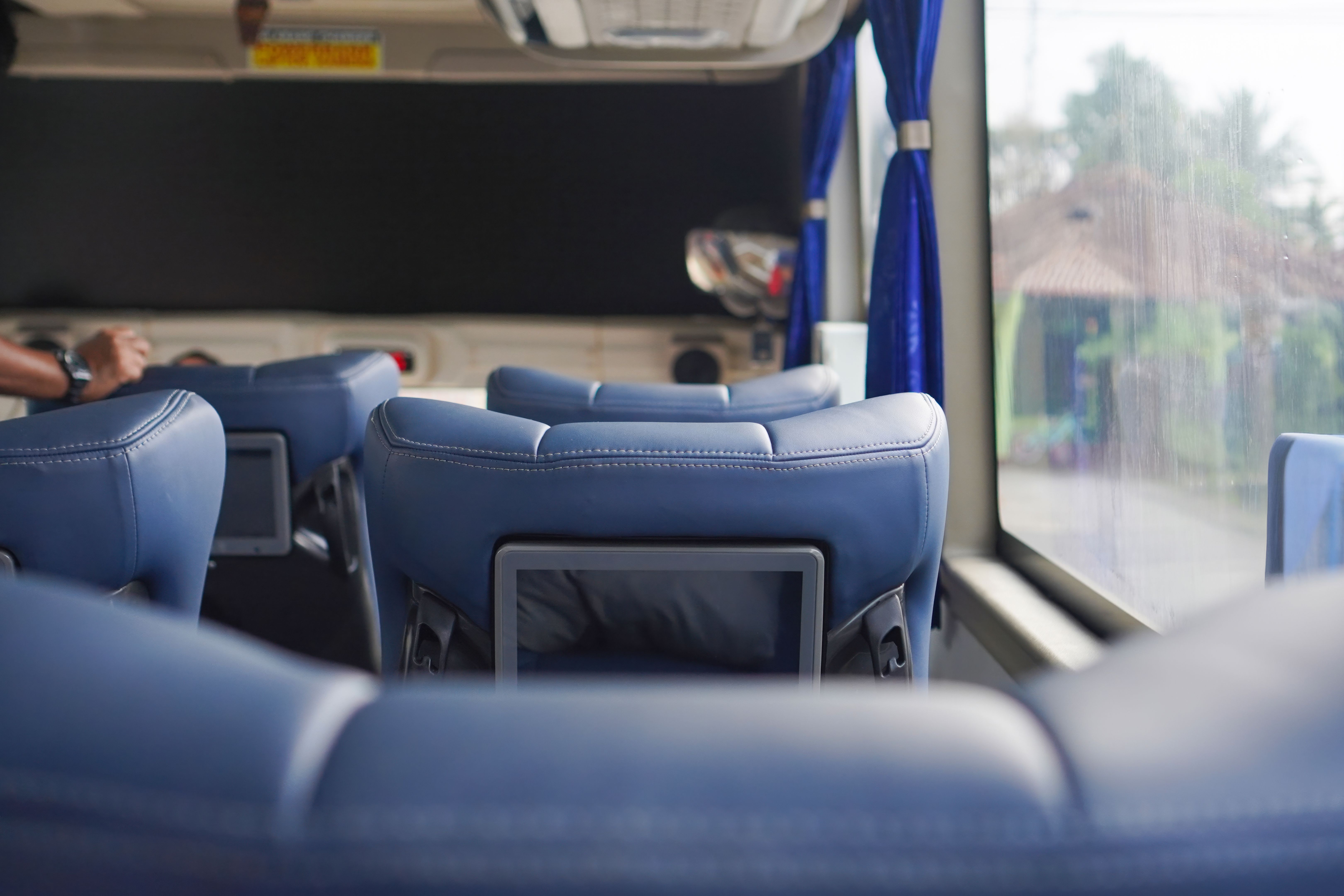 comfortable bus interior