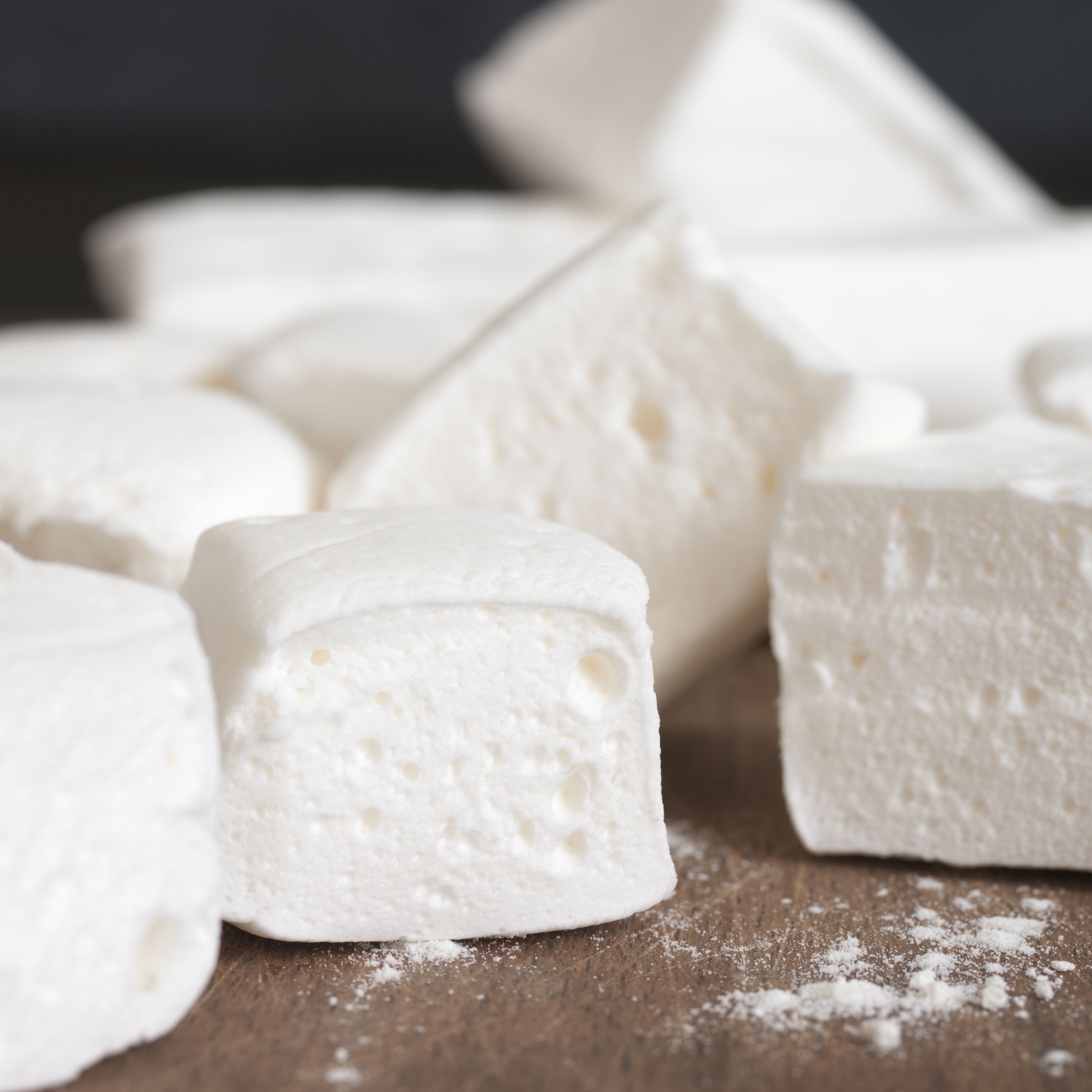 White homemade marshmallow White homemade marshmallow