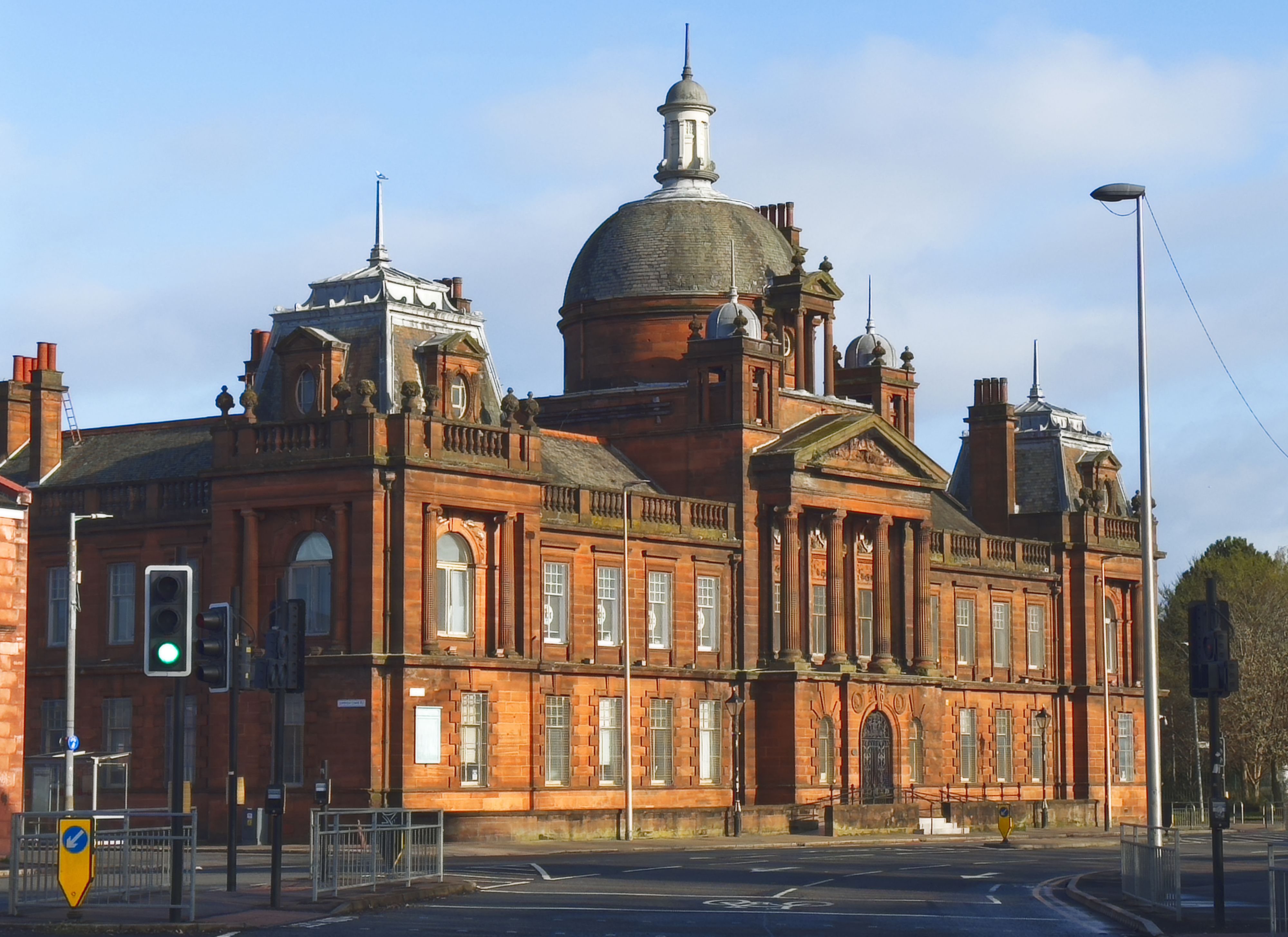 Town hall in Govan near Glasgow city centre