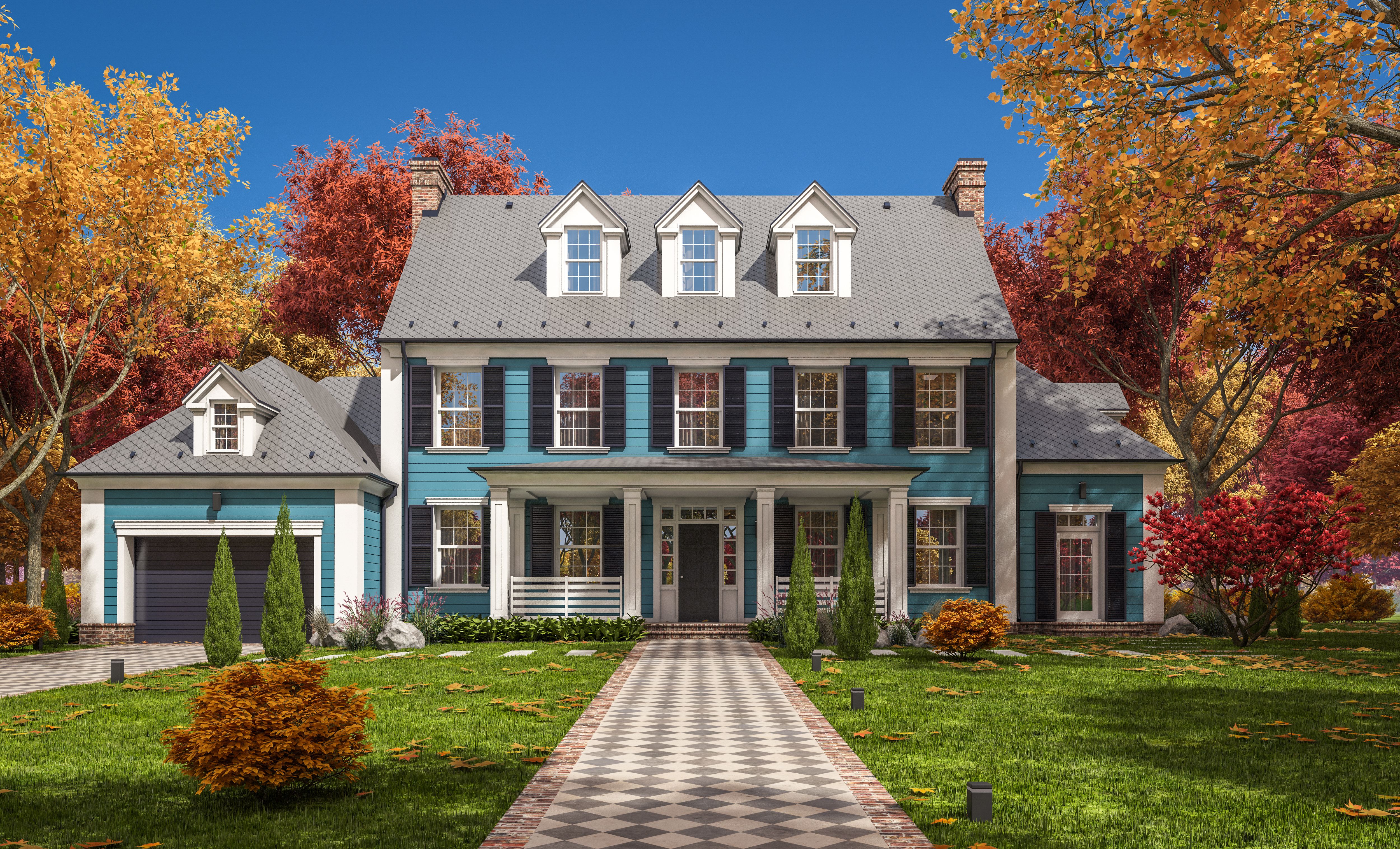 colonial home interior