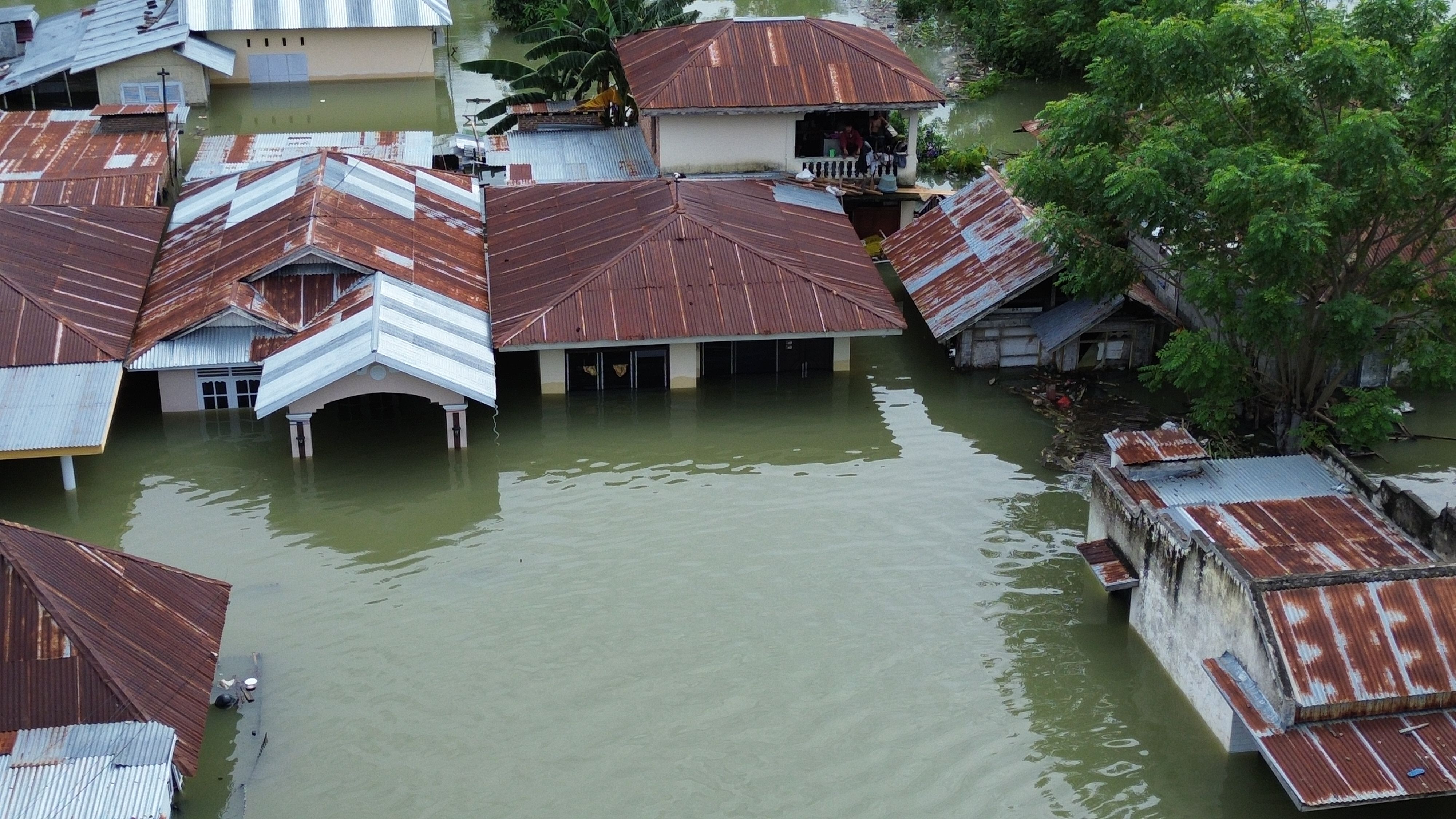 flooded neighborhood