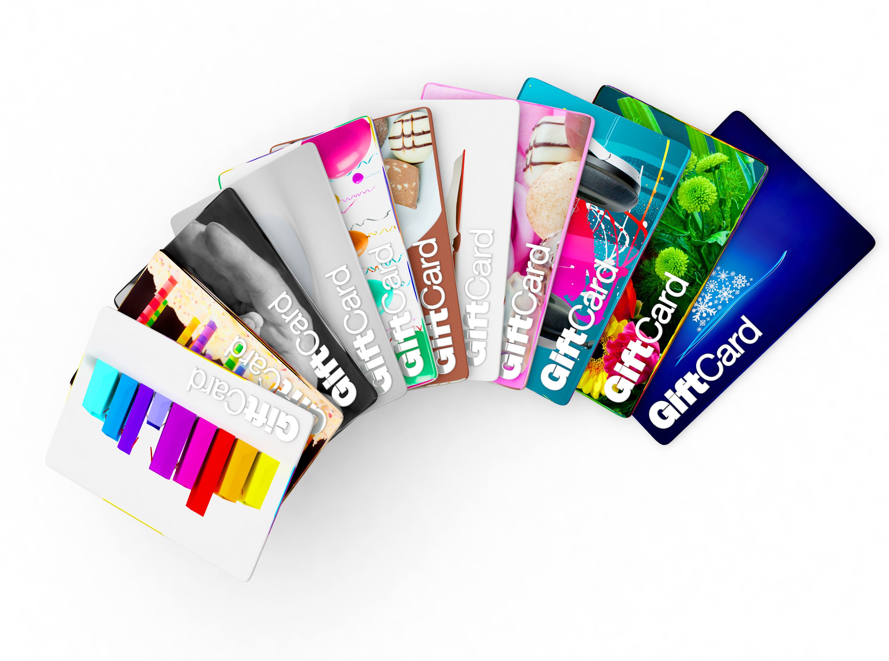 gift card selection