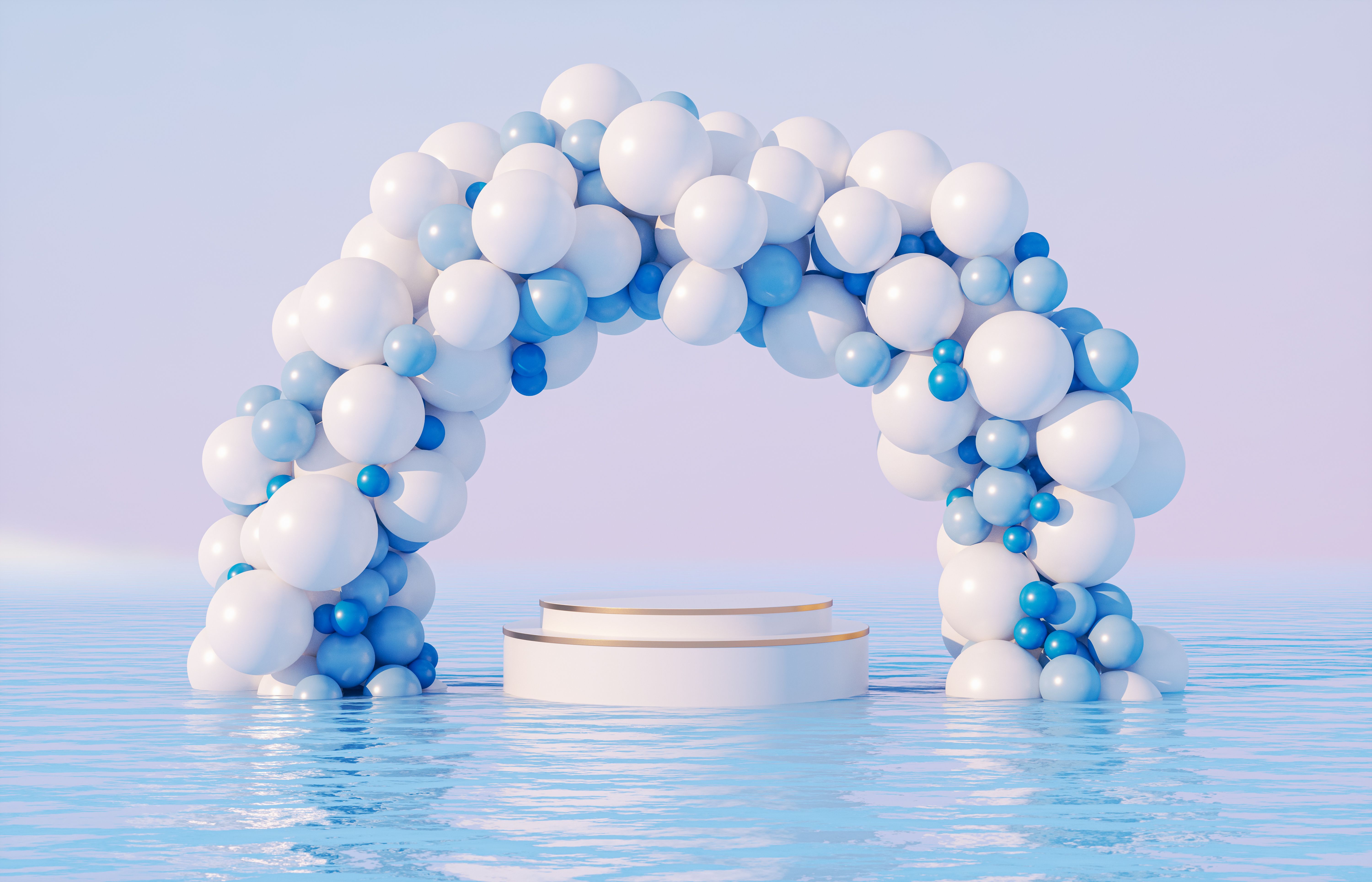 balloon arch ocean