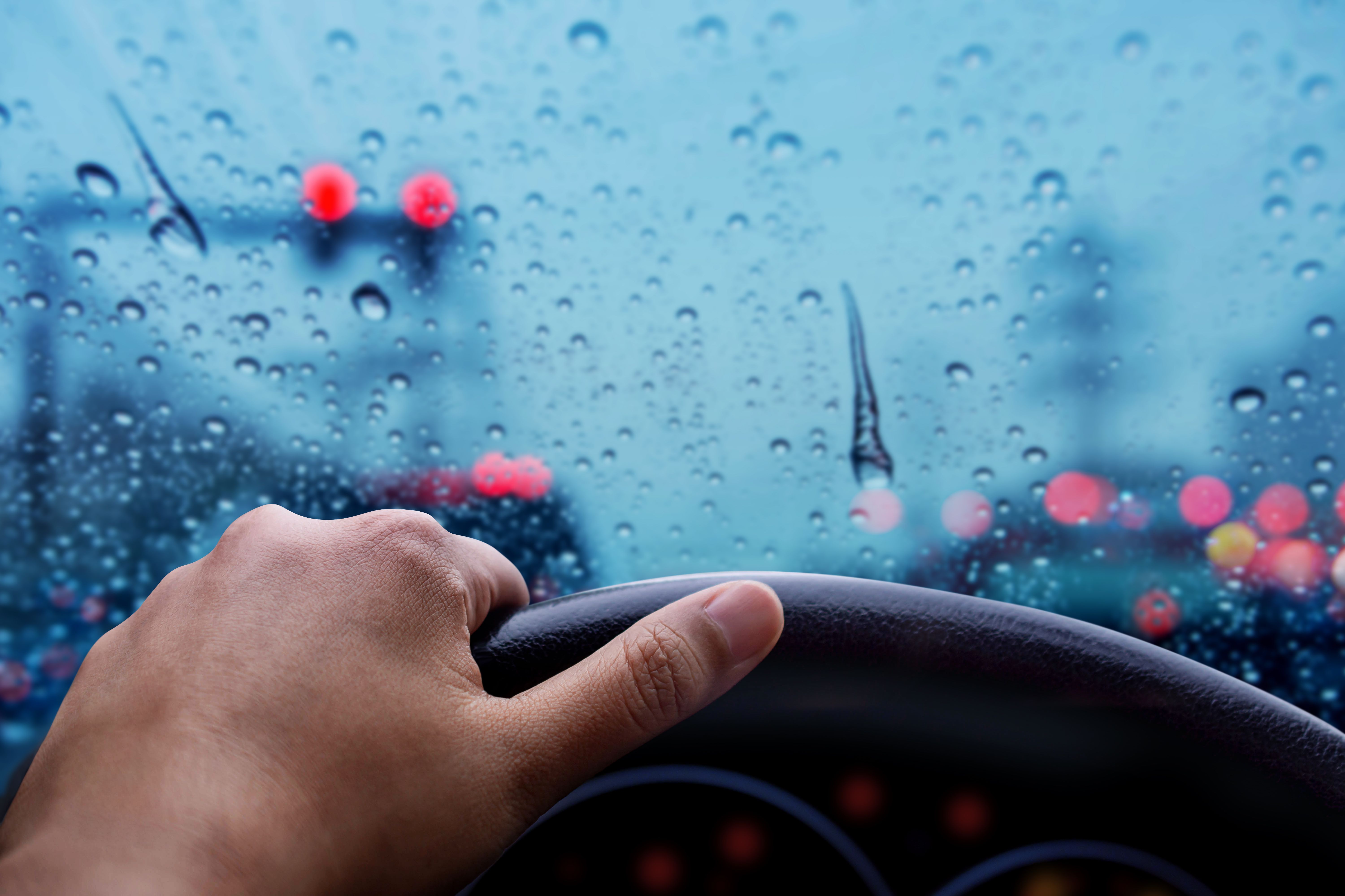 rainy weather driving safety