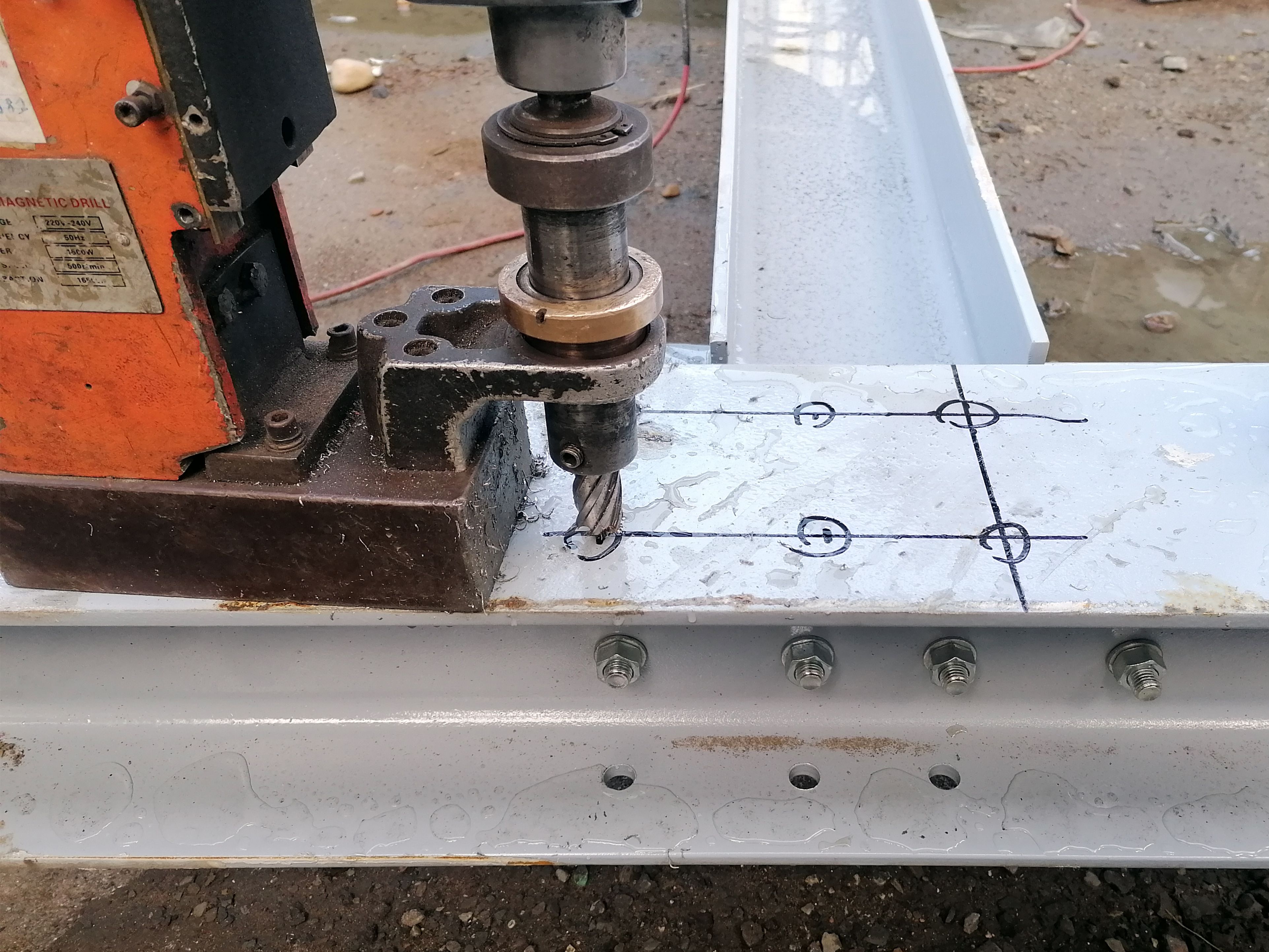 steel structure drilling