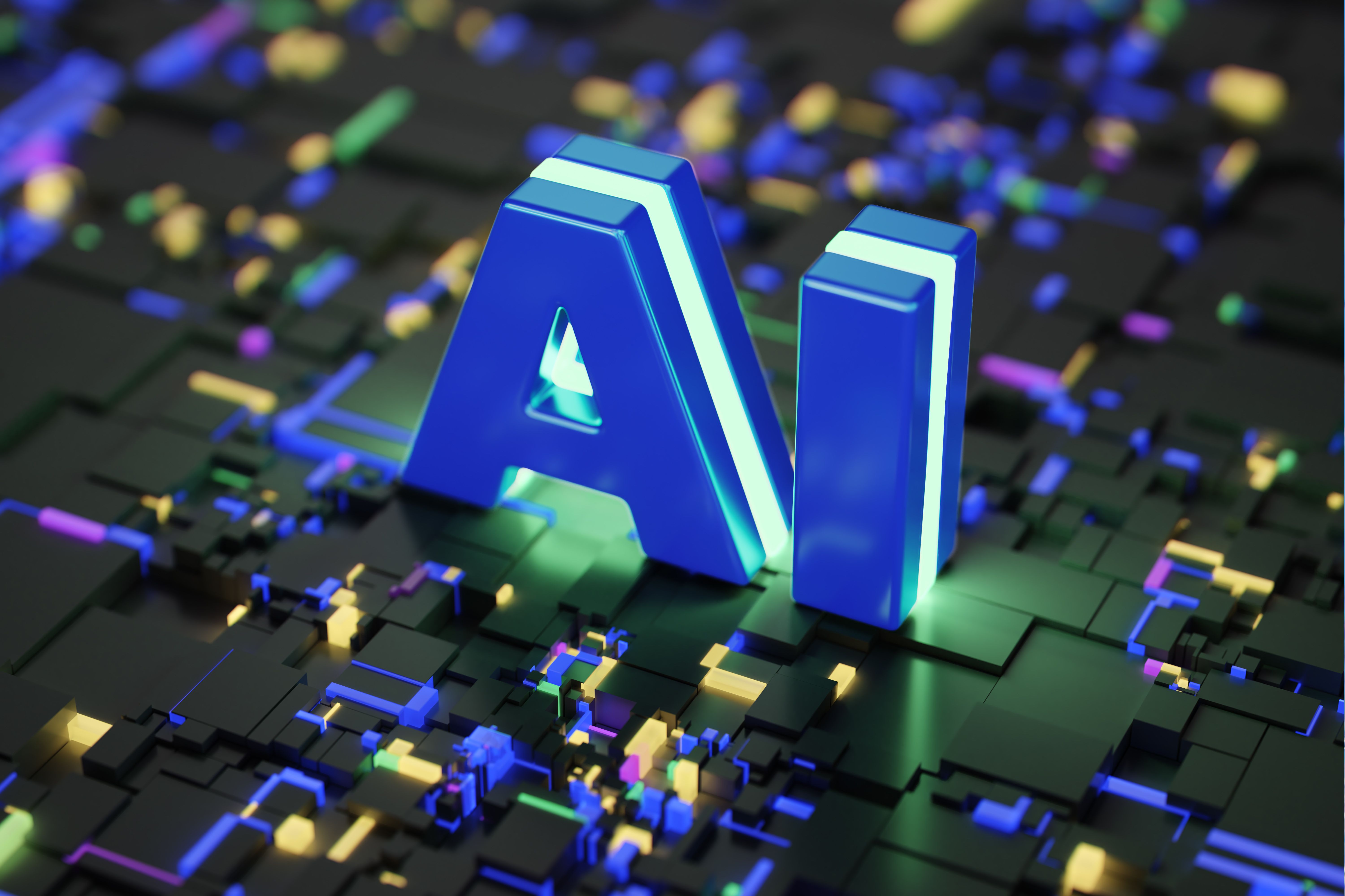 Artificial Intelligence - CPU - Concept - stock photo Artificial Intelligence - CPU - Concept - stock photo