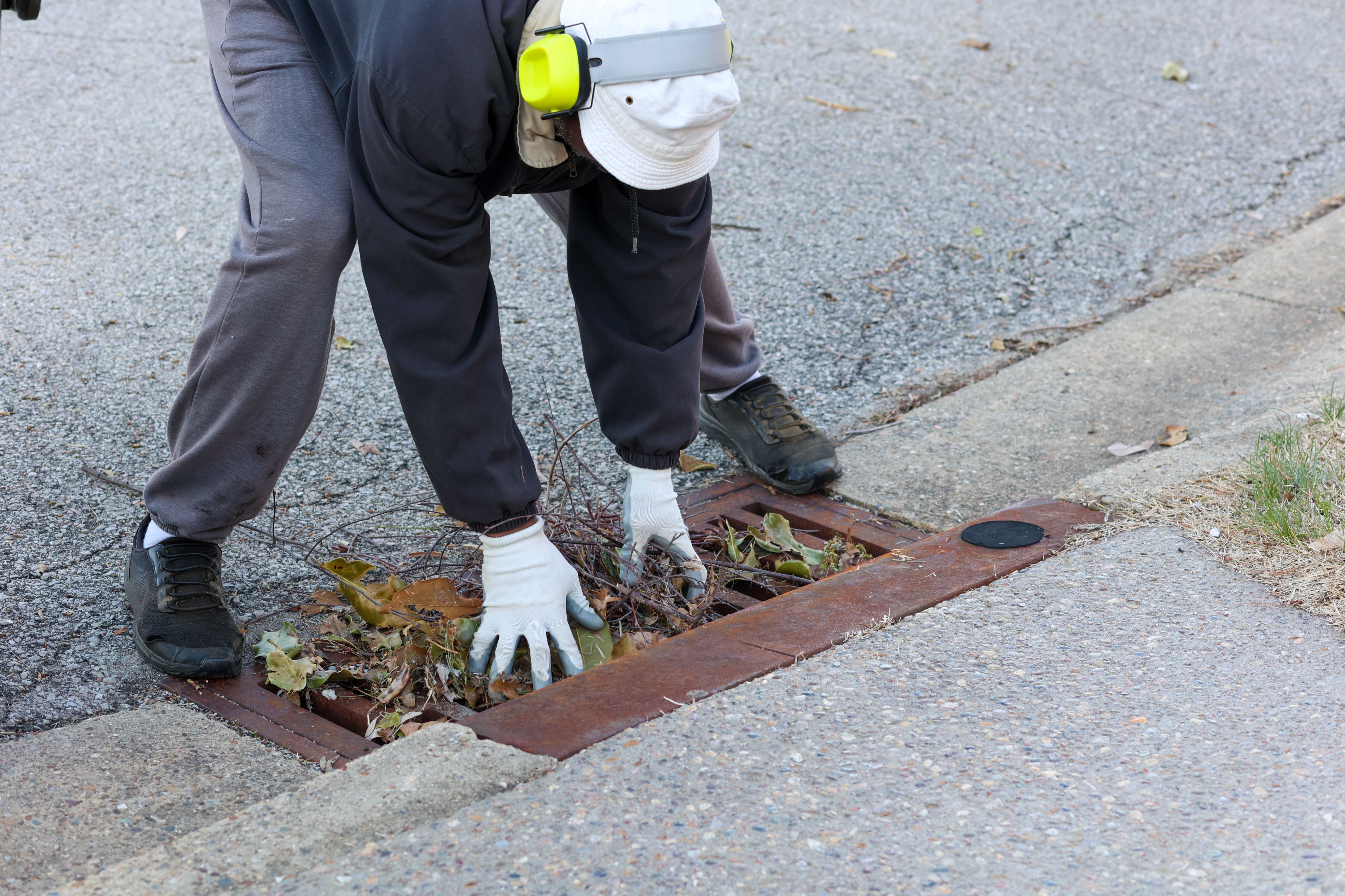 cleaning storm drain