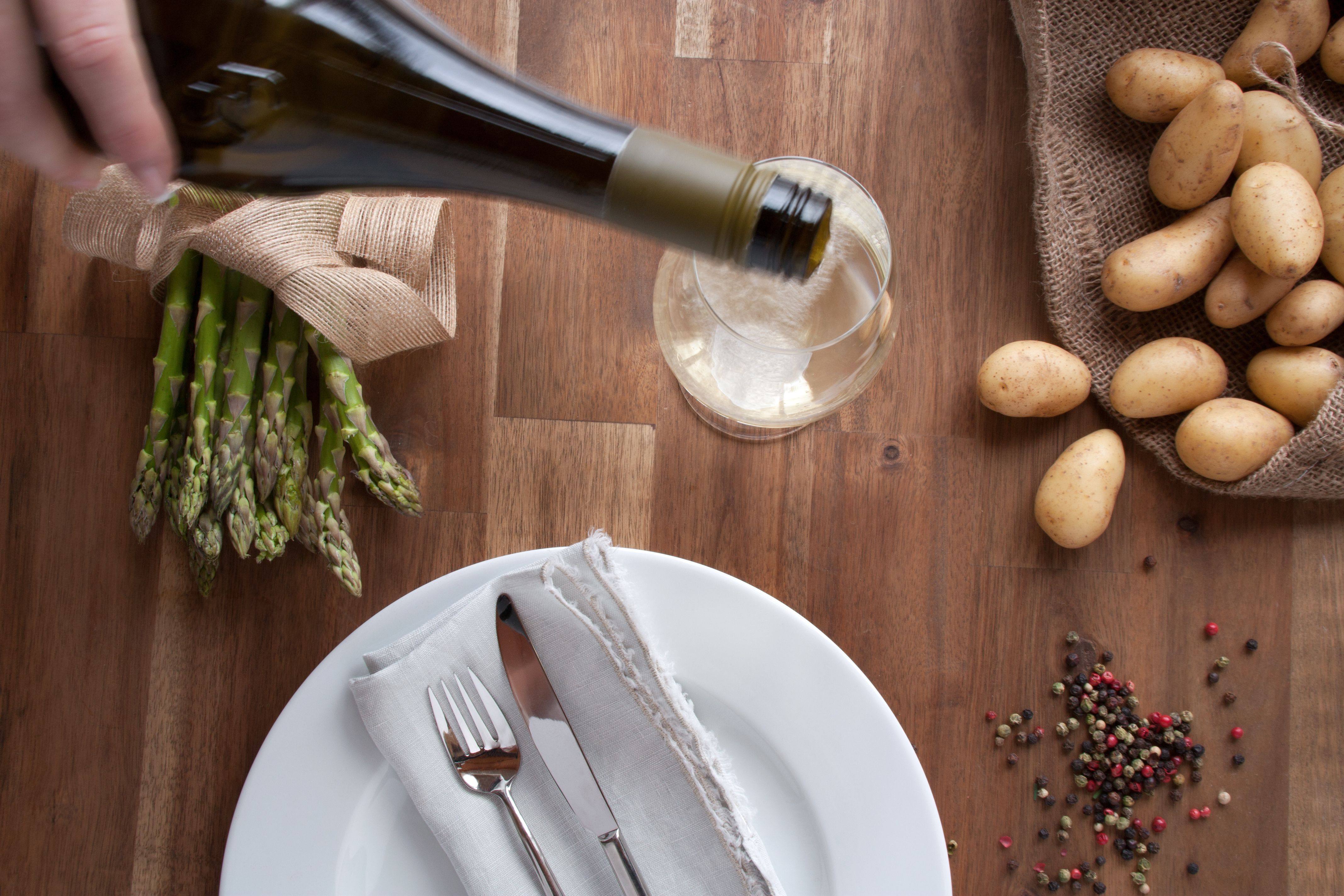 wine asparagus
