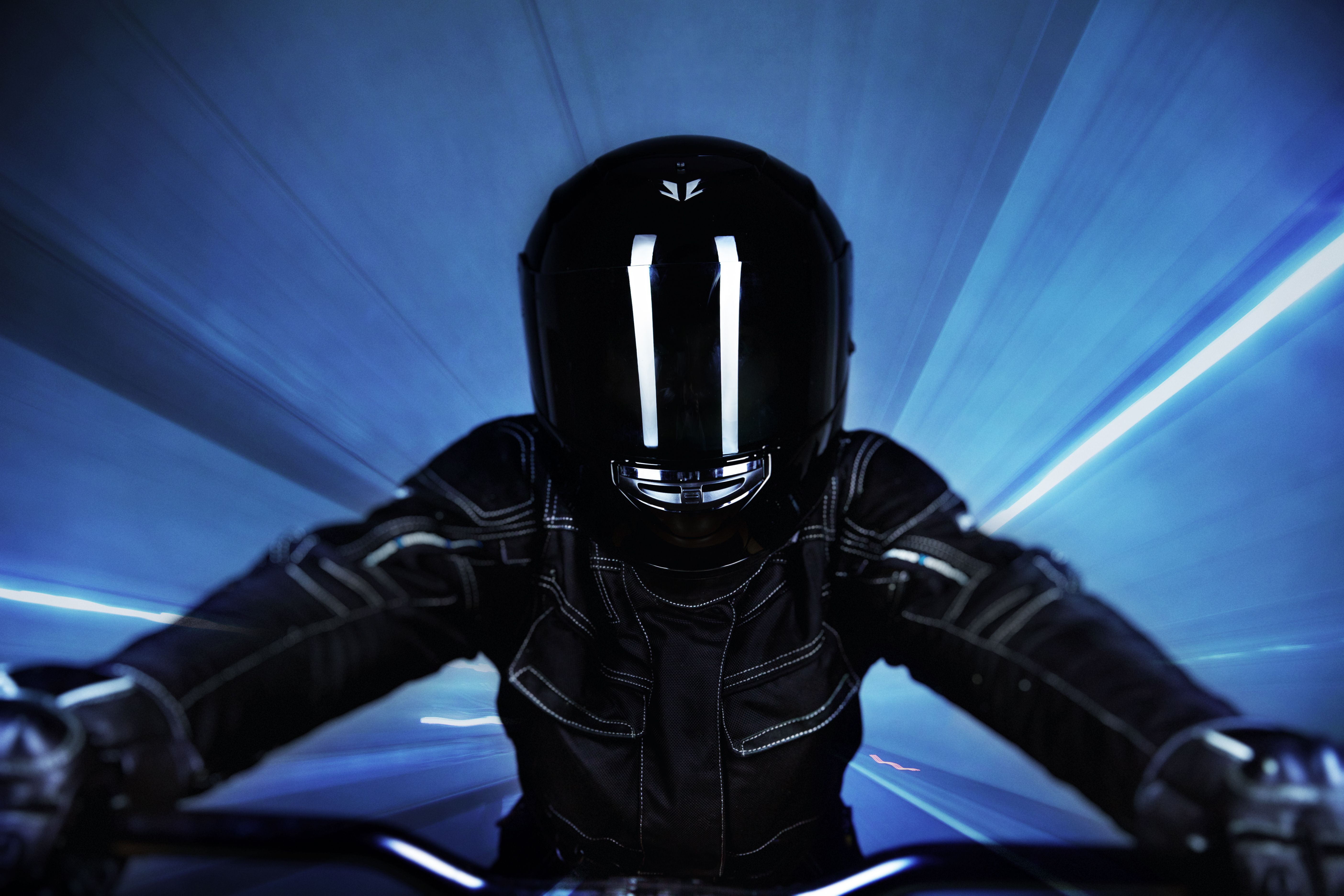 Biker in Tunnel