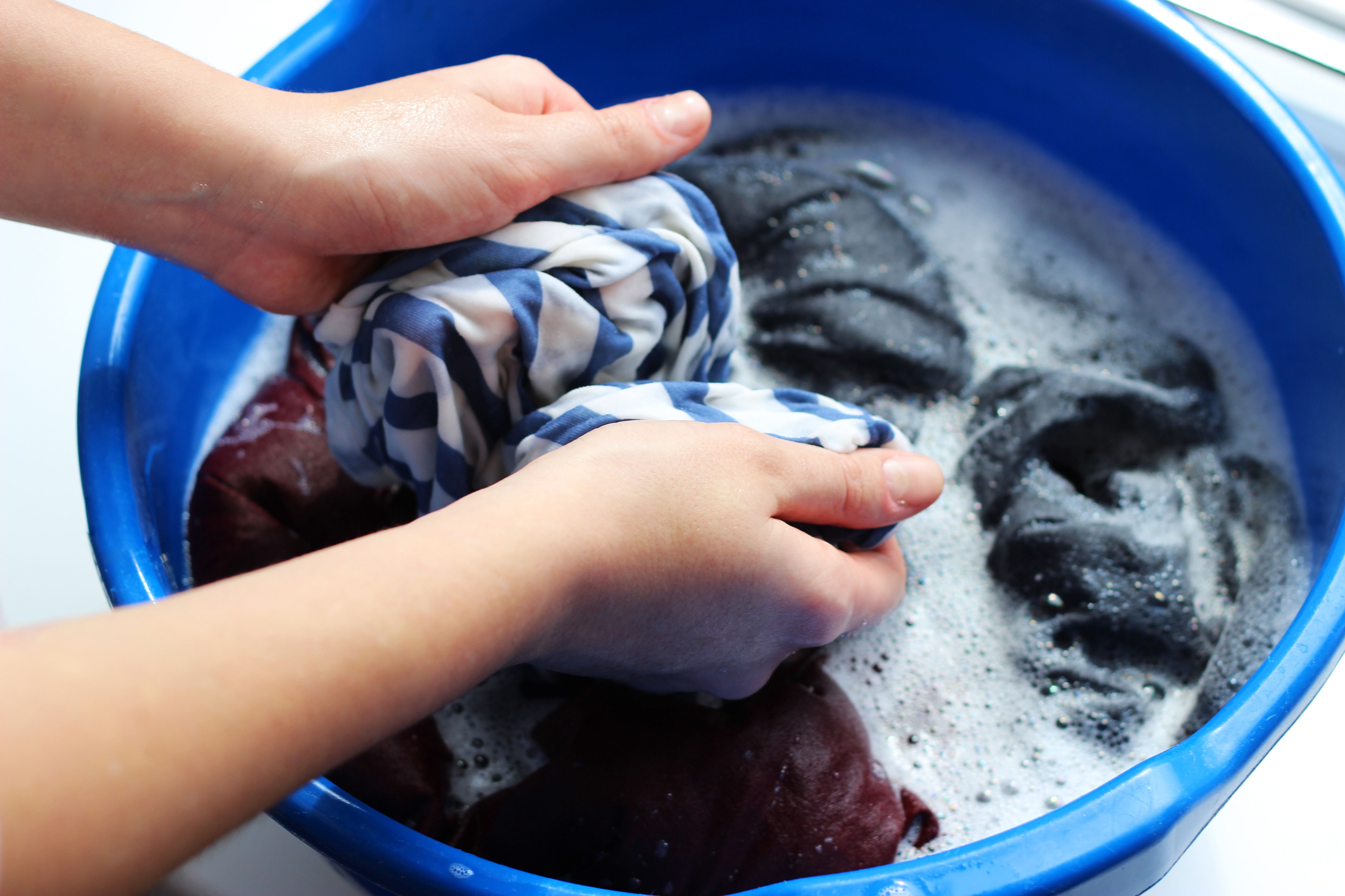 hand washing clothes